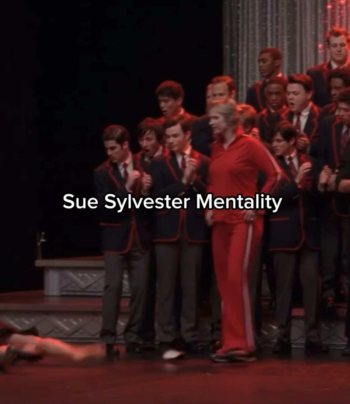 #GLEE | and she’s still somehow the sanest person in ohio. #suesylvester #meme #mentality #fyp