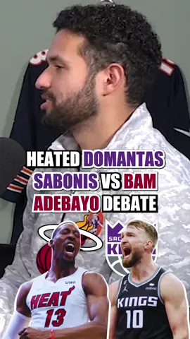 Heated Bam Adebayo vs Domantas Sabonis debate #bamadebayo #domantassabonis #miamiheat #sacramentokings #NBA 