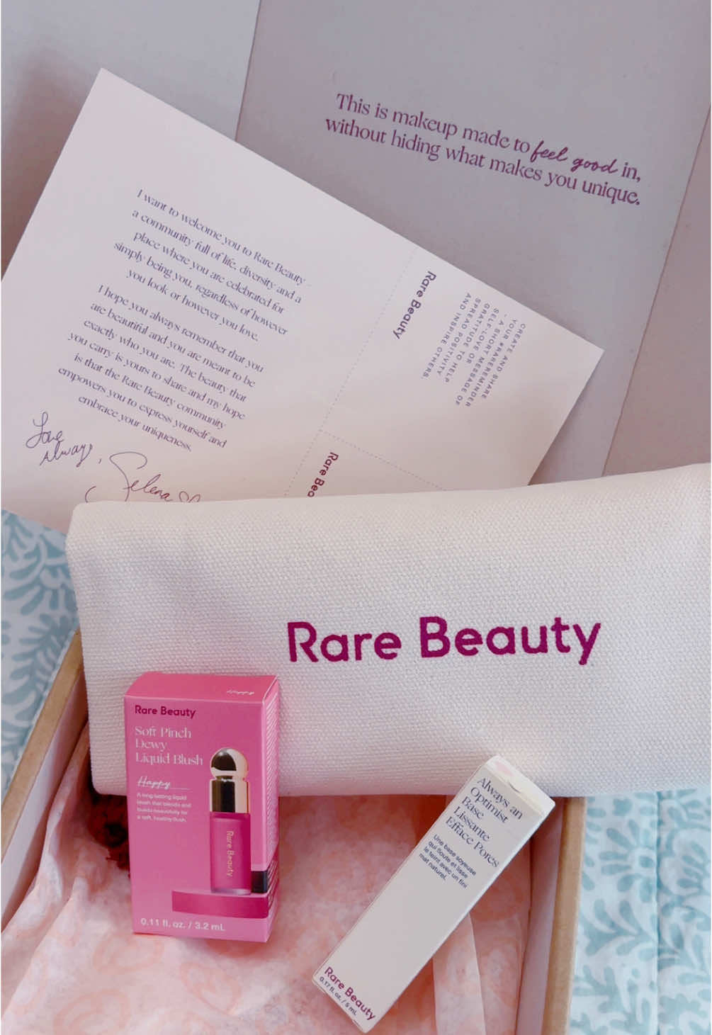 Unboxing Rhode & Rare Beauty✨💖🪞🐆🎀 @RHODE @Rare Beauty @Katie Welch | Rare Beauty CMO @Hailey Bieber #unboxing #fyp #unboxinghaul #foryoupage #teamwork #foryouu #forthegirls #rhode #teamworkmakesthedreamwork #microinfluencer 
