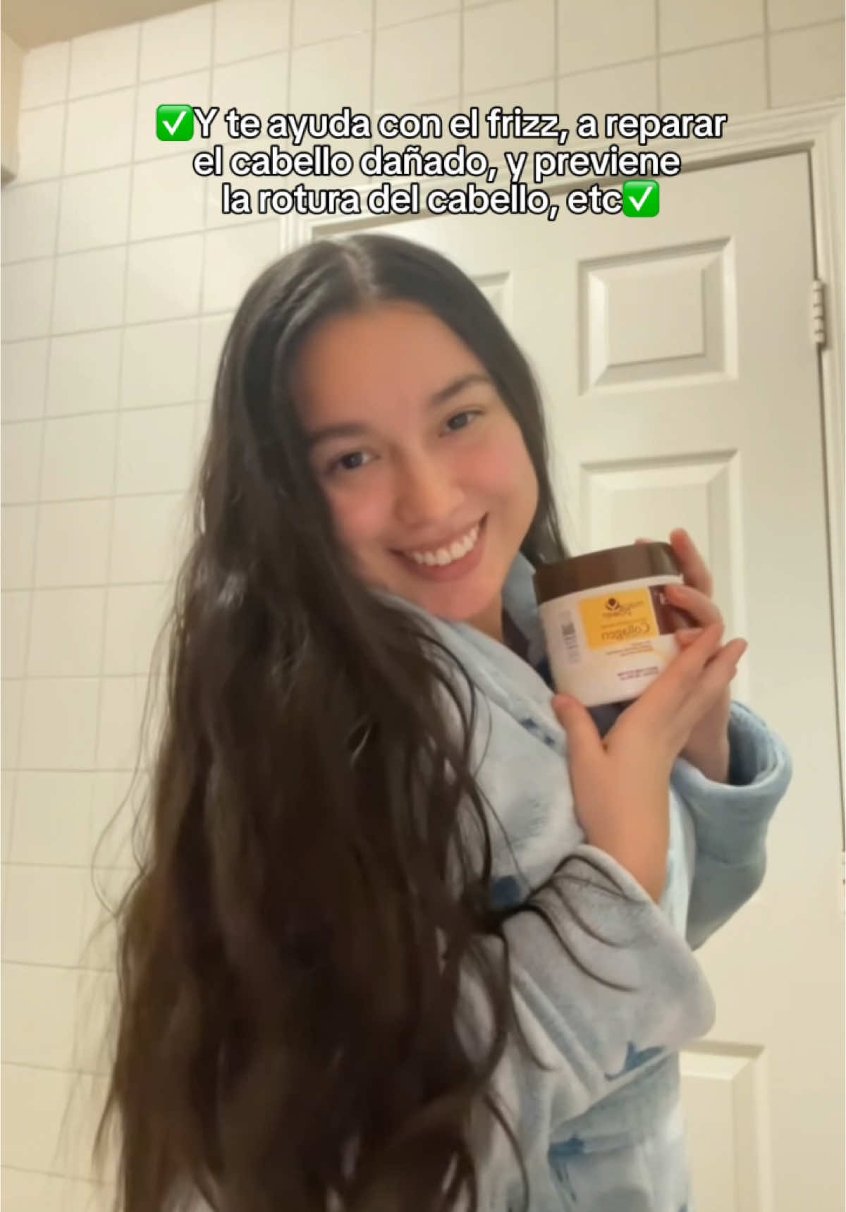 La mascarilla es para todo tipo de cabello🤩 @Karseell Official #hairmask #cabellolargo #cabellosaludable #fypシ #karseell #mascarilla #lamejor #collagenhairmask #colageno 