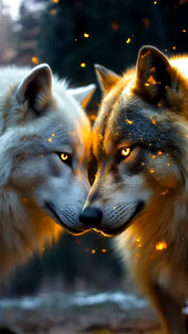 Fond d'écran épique live 4K: Wolf Love, L'Amour des loups. Beautiful 4K scenery celebrating love #wolf #wolves #loveyou #4k #wallpaper #livewallpaper 