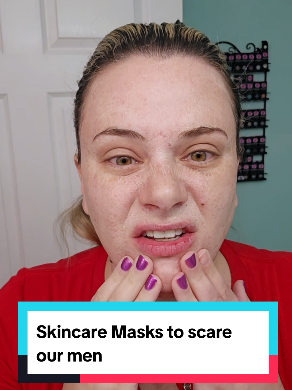 Skincare mask is called Zombie for a reason. I couldn't move my face but I could feel it tightening as it dried and took a dry patch of skin right off. So using these masks again and again.  #SkinCare101 #skinhydration #momsover40 #skincareforbeginners 