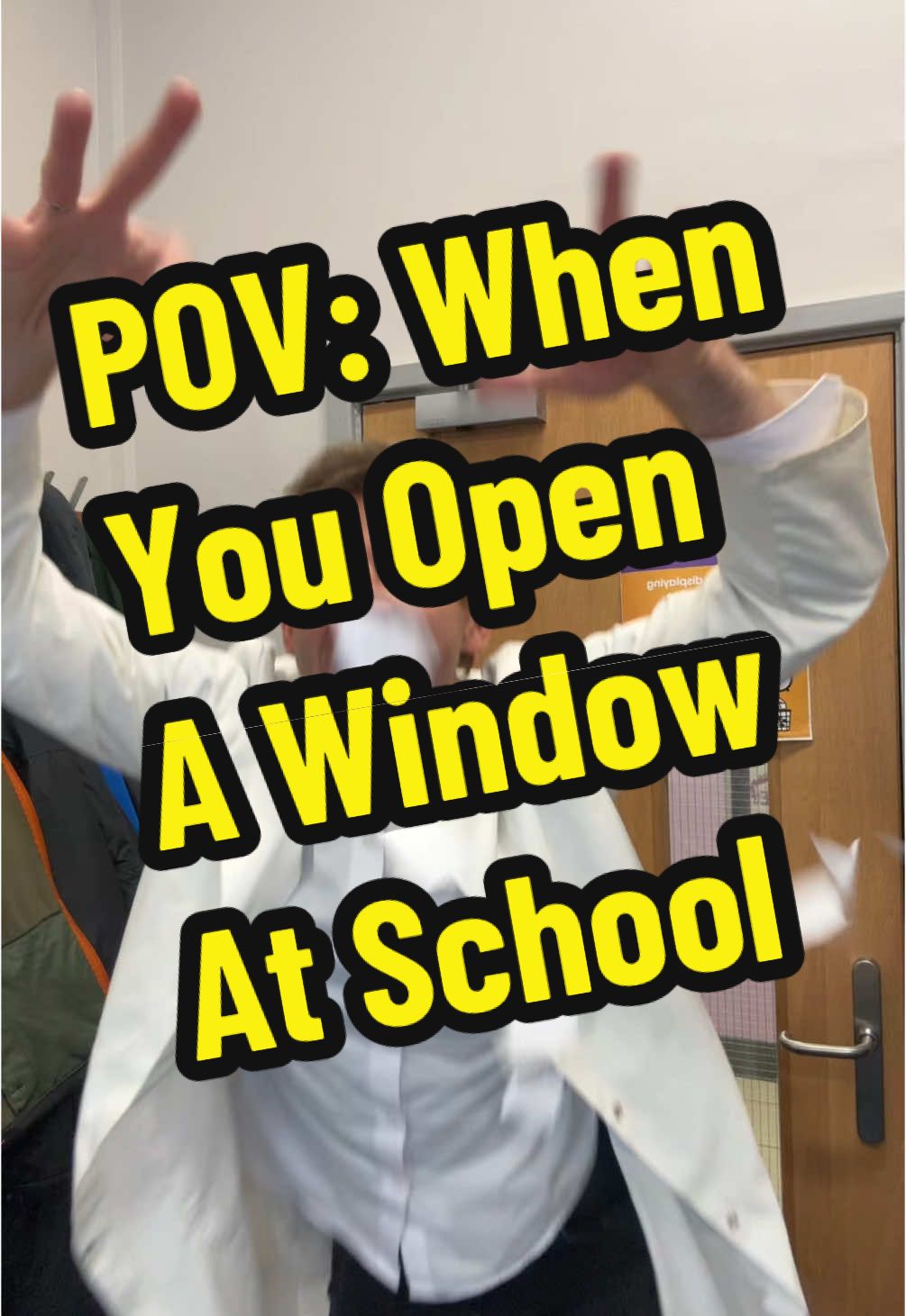 Why teachers never open the window! #heretheycome #teachersoftiktok #students #schoollife #oneliners 