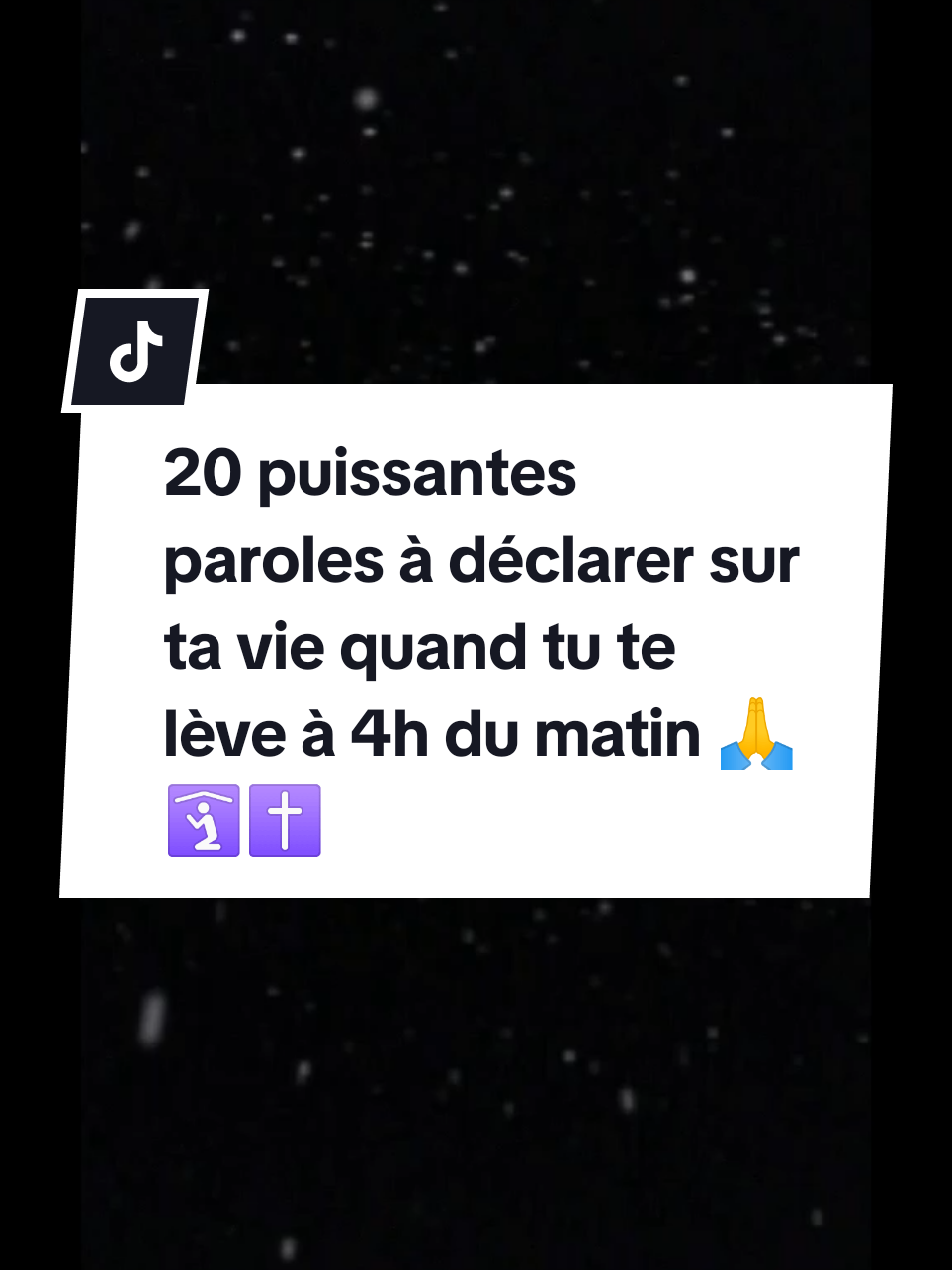 #creatorsearchinsights #Capcut voici 20 puissantes paroles à déclarer sur ta vie quand tu te lève à 4h du matin 🙏🛐✝️ #priere #prierechretienne #Seigneur #louange #Dieu #benediction #gratitude #remerciement #amour #jesus #pourtoi #fyp #foryoupage #visibilité #viraltiktok #tiktok 