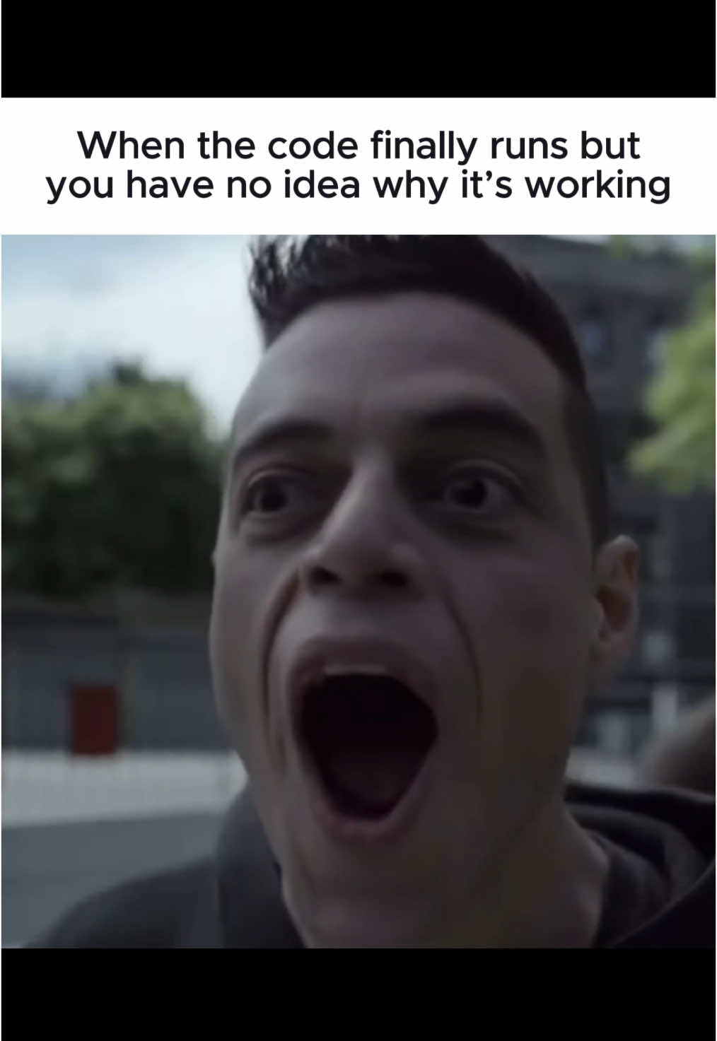 Don’t touch it if it works!😁 #programming #cybersecurity #techtok #hackers #mrrobot #elliotalderson #mrrobotedit #fyp 