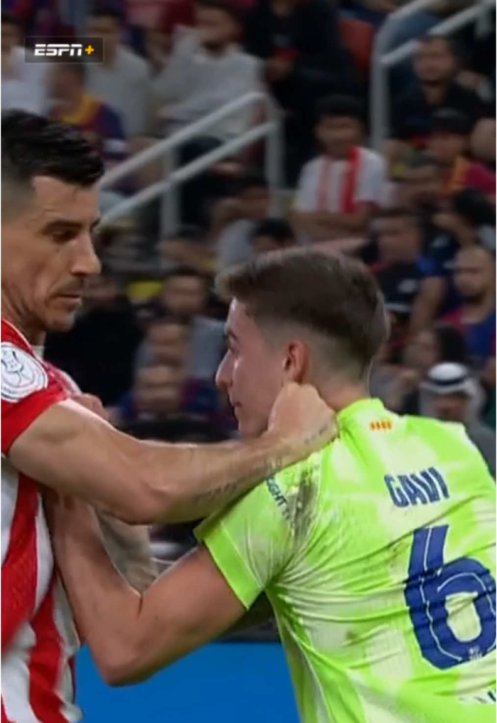 Yuri Berchiche and #Gavi #clash 🤯💥 #athleticclub #Barcelona 