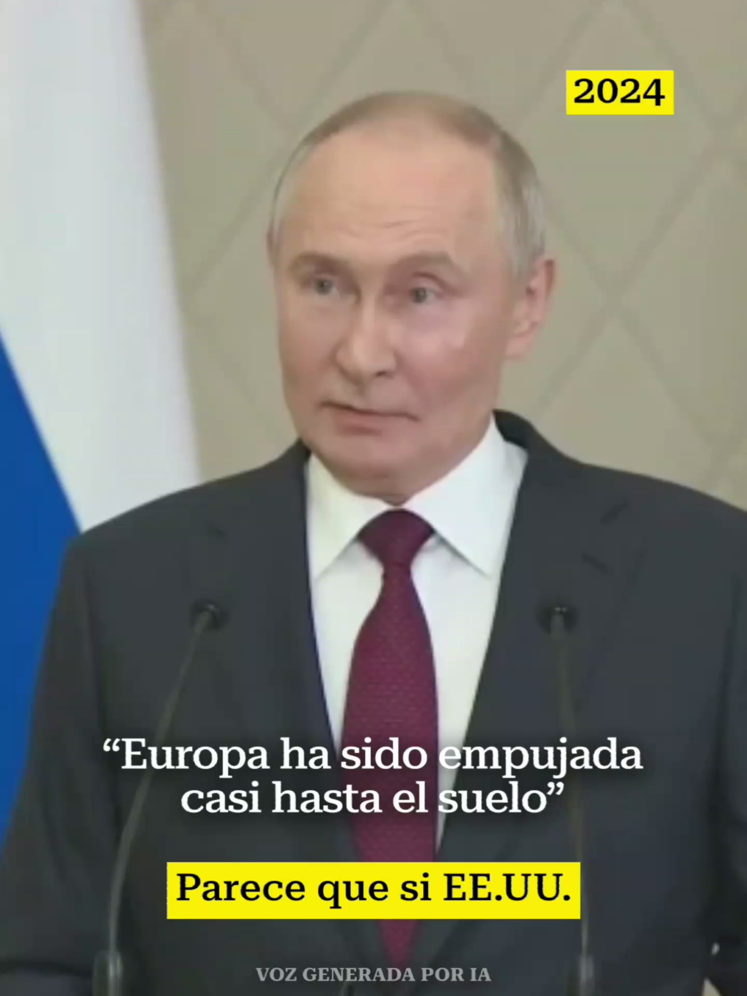 Putin: “Europa ha dejado de existir como centro político independiente y soberano” El presidente ruso revela cuál es la verdadera posición de Europa en el escenario mundial. Según Vladímir Putin, su dependencia de EE.UU. es tan grave que actúa según le dice Washington, “desde la primera petición e incluso en su propio detrimento”. #putin #rusia #moscu #alemania #aleman #occidente #europa #unioneuropea #ue #soberania #eeuu #estadosunidos #otan #presidente #historia #idioma #lengua #anecdota #comunicacion