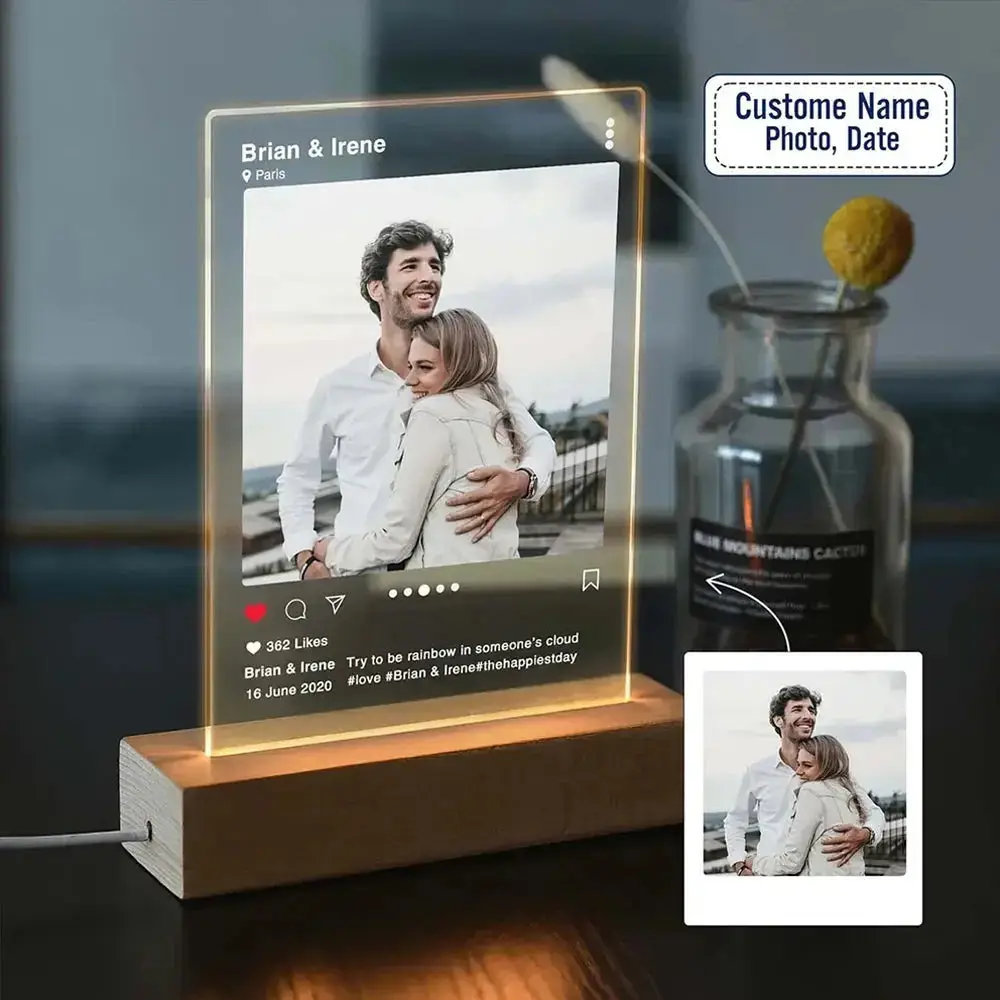 Ever feel like your Valentine's Day gift ideas are as original as a rom-com plot? 💘🎬 Surprise your sweetheart with the Lampe 3D personnalisée avec photo/texte for just €35.16! Now you can immortalize your love in 3D, because nothing says I love you like a lamp that lights up your questionable taste in selfies. 😂💡 #ValentinesDay #GiftIdeas #3DLamp #PersonalizedGift #LoveIn3D