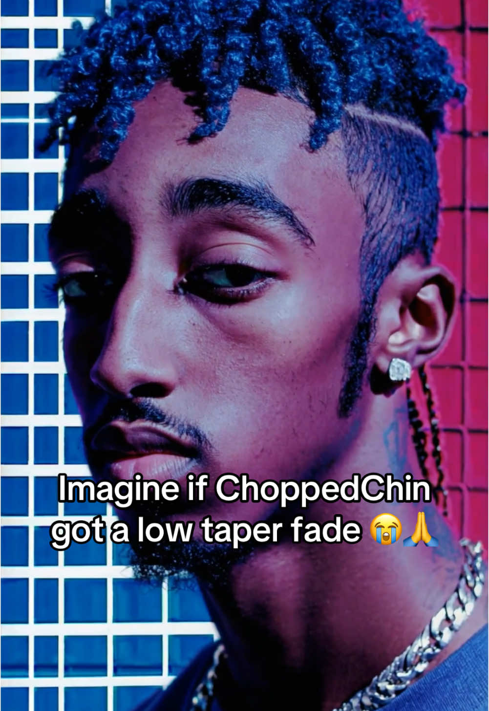 What would you do if ChoppedChin got a low taper fade? 🙏🔥💀 #choppedchin #fyp #lowtaperfade 