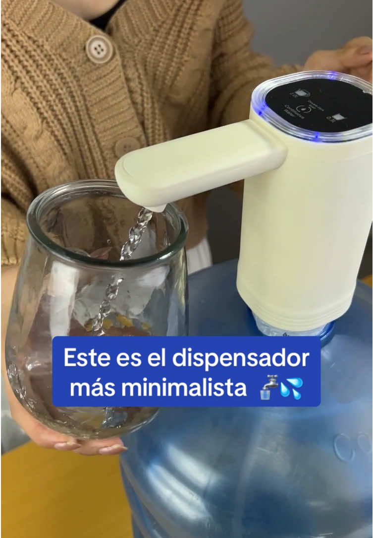 😱💦¡olvídate de cargar garrafones! Este dispensador digital sirve agua y además te dice cuánta agua estás tomando 💦 #dispensadores #touch #hogar #agua #garrafon #cocina #touch 