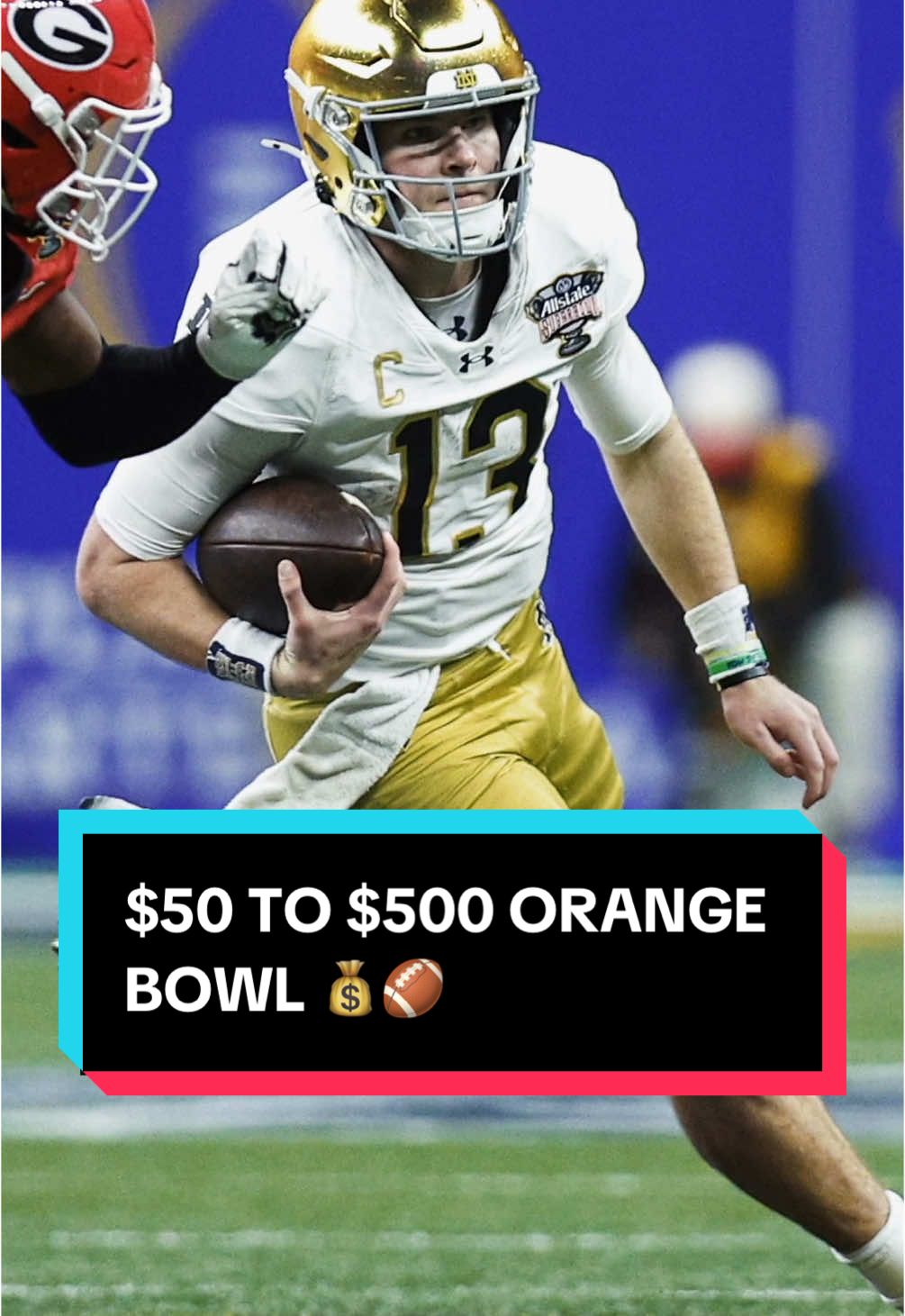 My official $50 bonus into $500 cash play on PrizePicks for the Orange Bowl matchup between Penn State and Notre Dame! Let’s ride and get a W in the College Football Playoffs!💰💰 $50 PrizePicks Bonus - INSTANTLY (Code: AdamB) — 🔗 in bio #orangebowl #cfp #CollegeFootball 