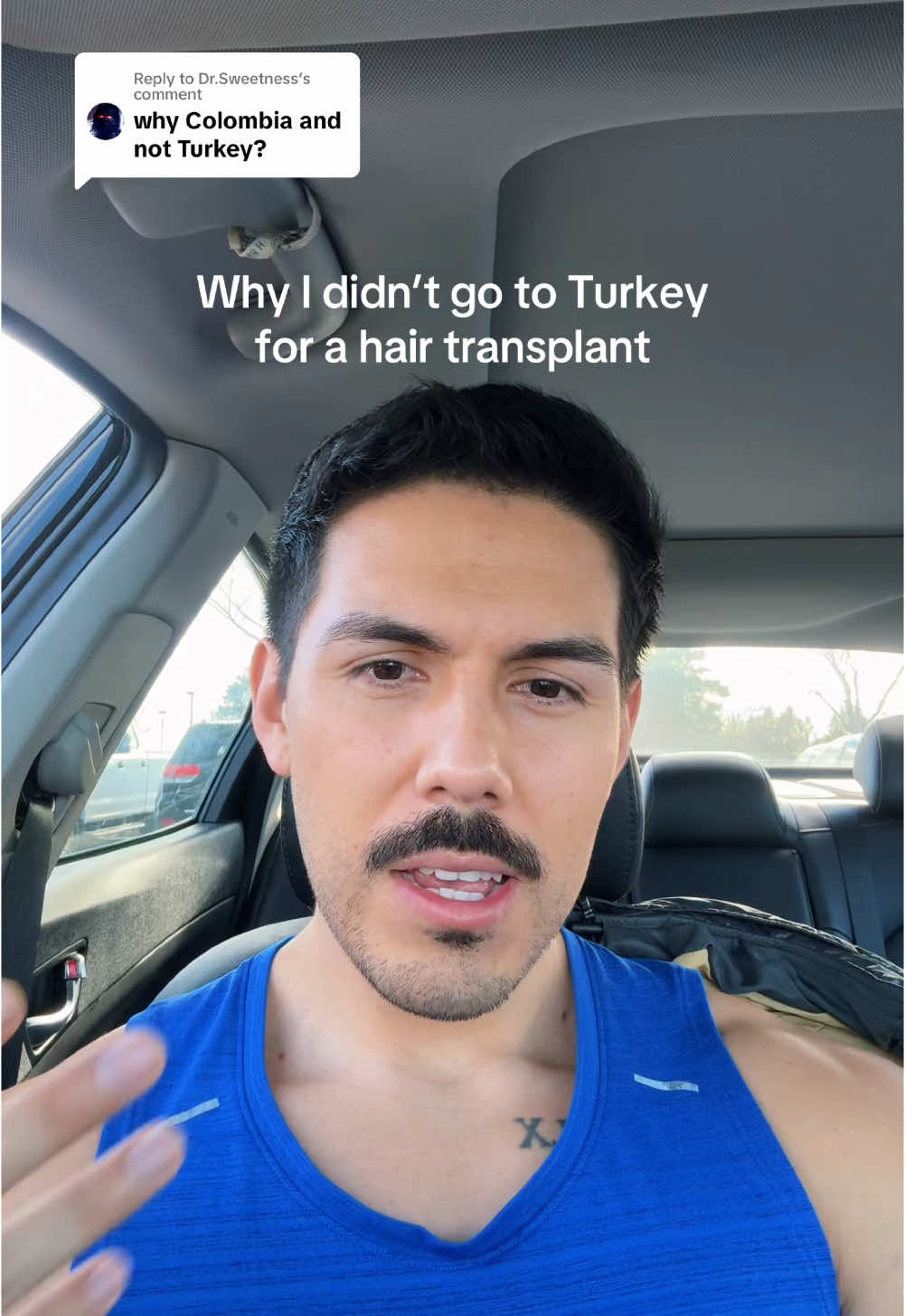 Replying to @Dr.Sweetness why I didn’t go to Turkey for a hair transplant 👀 #hairtransplant #hairtransplantsurgery #malepatternbaldness #hairloss #hair #hairjourney #balding #bald #androgenicalopecia 