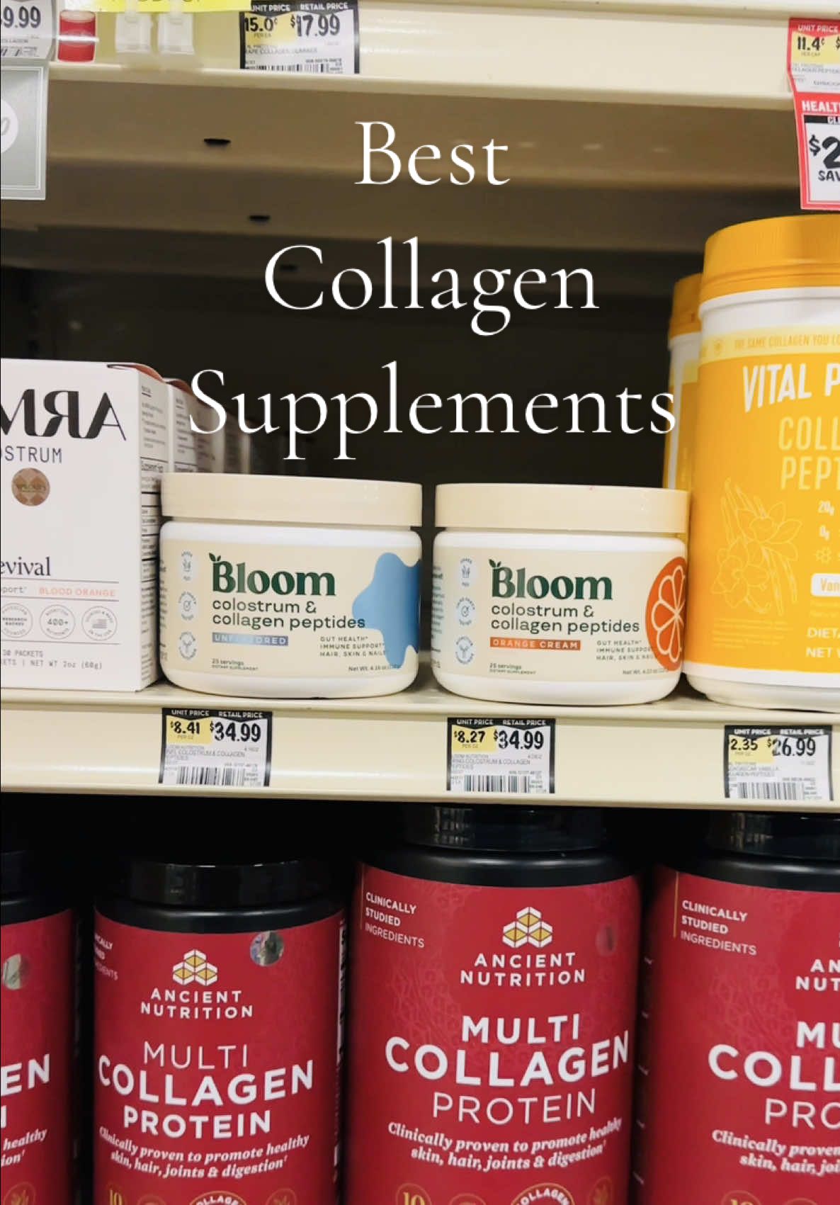 Best collagen supplement WITH colastrum 🥛 Best supplements Bloom nutrition review #creatorsearchinsights