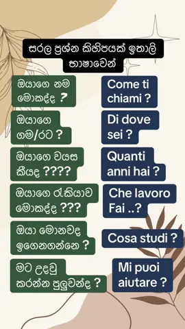 #සරලසිංහලෙන්ඉතාලිභාෂාවඉගෙනගමු #susanthasriekanayaka #sltutor 