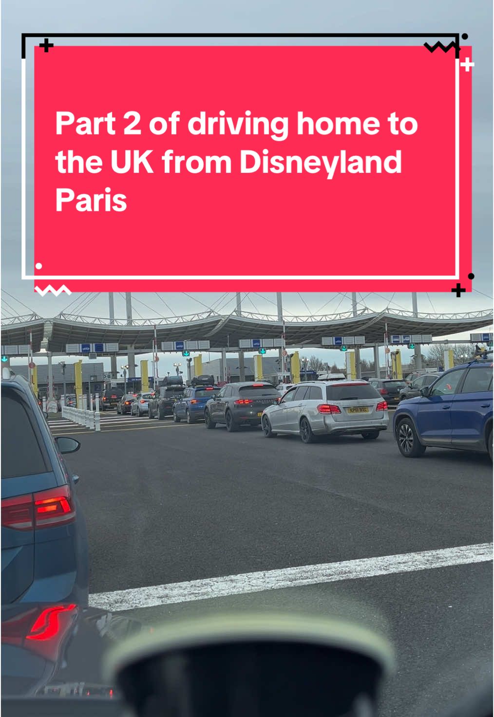 Part 2 of driving home from Disneyland Paris to the UK!  #disneylandparis #drivewithme #drivetodisney #drivetodisneywithme #disneytollroads #emovistag #disneyland #leshuttle 