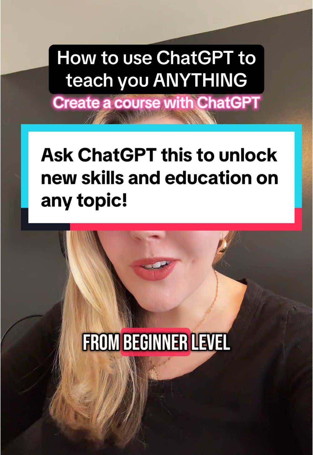 One of the best things to ask the ChatGPT app is to act as a teacher and design you a course on any topic you are hoping to learn. Here’s how to make a course with ChatGPT to break down a learning plan! #chatgptprompts #chatgpt #learnsomethingnew #learnwithtiktok #educationalvideo 