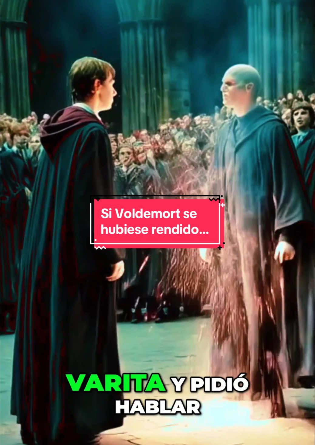 Asi seria Hogwarts si Voldemort se hubiese rendido  en la batalla contra Harry Potter  #peliculas #harrypotter #voldemort #jkrowling 