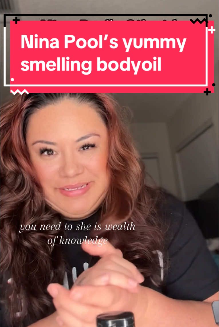 In #ninapool we trust! This oil smells so yummy!! Out hear smelling like a whole snack! 😂 Coincidentally, my shirt says the same thing! 😝 #bodyoil #bodycareroutine #skincare #hacks #beautyfinds 