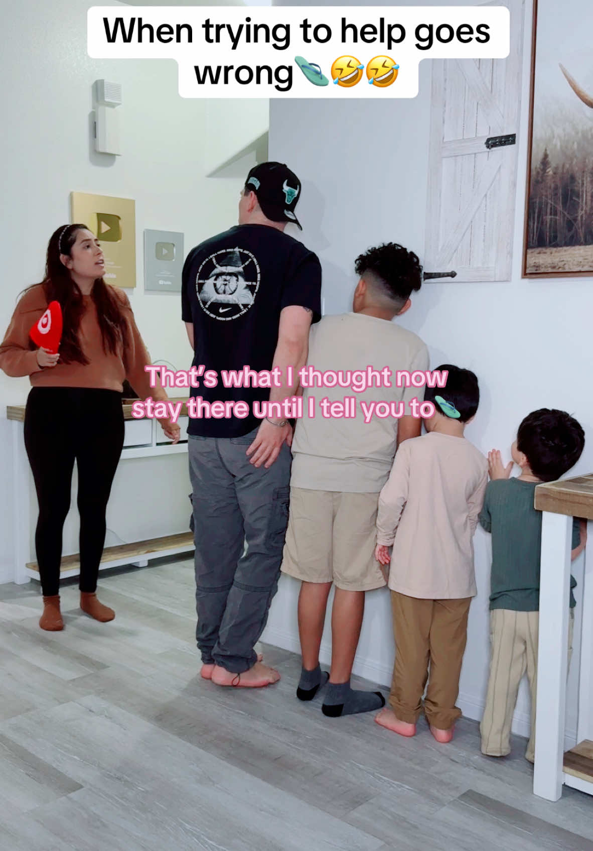 We all got grounded😭😭🩴 #couplecomedy #couples #husbandwife #marriedlifehumor #viral 