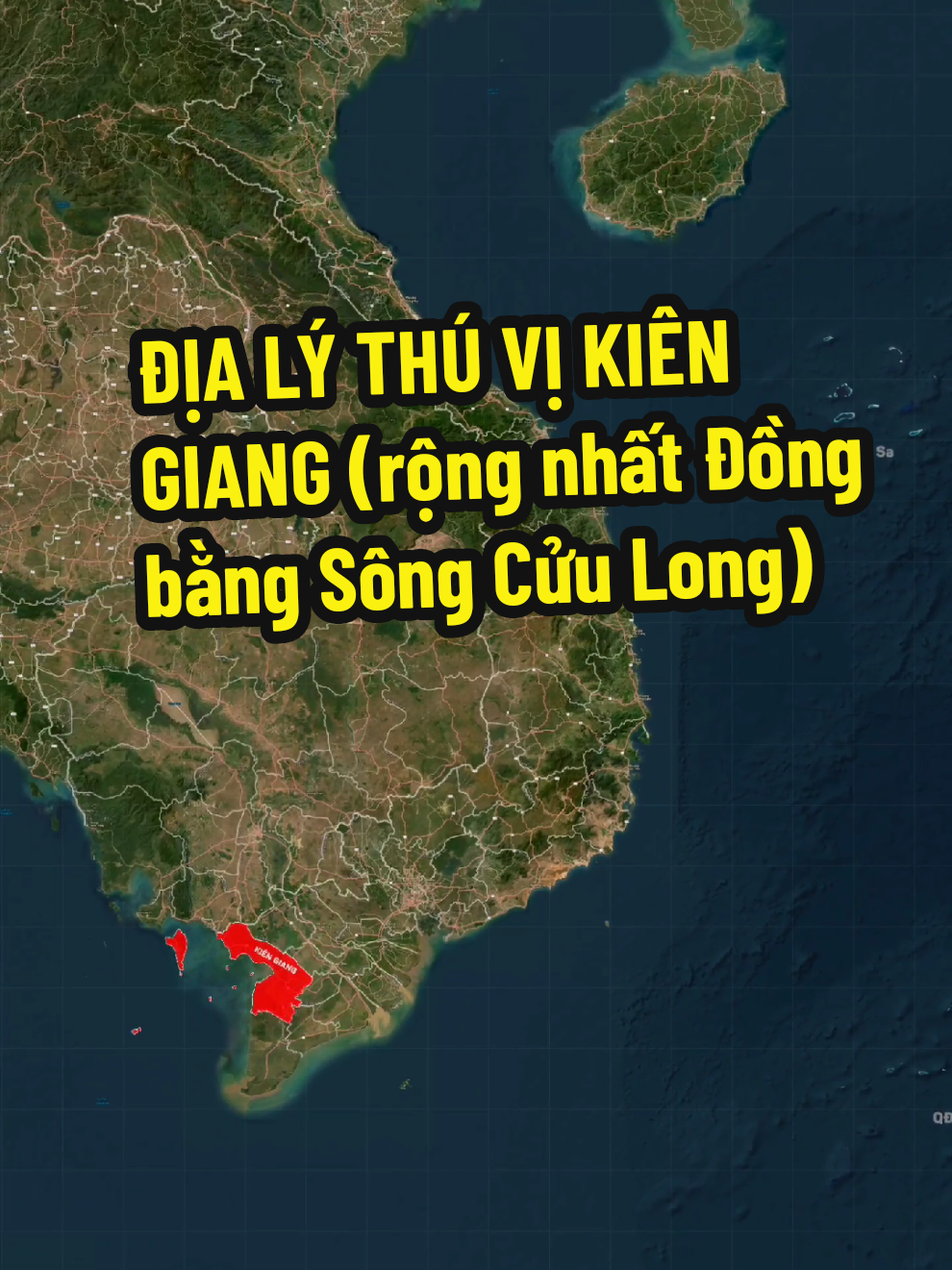 Kiên Giang là tỉnh ven biển có vị trí quan trọng ở tận cùng phía Tây Nam nước ta, diện tích 6.346 km², dân số gần 1.8 triệu người, là tỉnh rộng nhất Đồng Bằng Sông Cửu Long. Giáp Cà Mau, An Giang, Hậu Giang, Bạc Liêu, Cần Thơ, vịnh Thái Lan và Campuchia. Tỉnh có 3 thành phố là Rạch Giá, Hà Tiên và Phú Quốc cùng với 12 huyện. Trong đó huyện Hòn Đất là huyện rộng nhất Đồng Bằng Sông Cửu Long và huyện Kiên Hải là huyện nhỏ nhất vùng, huyện Giang Thành thưa dân nhất vùng. Mục tiêu quy hoạch đến năm 2030, huyện Kiên Lương sẽ lên thị xã và Kiên Giang trở thành trung tâm kinh tế biển của Quốc gia. Kiên Giang có mạng lưới kênh rạch dày đặc và có tới 143 hòn đảo, trong đó lớn nhất là đảo Phú Quốc và xa nhất là quần đảo Thổ Chu. Tỉnh có Khu dự trữ sinh quyển thế giới Kiên Giang. Kiên Giang có nhiều thị trấn tên thú vị như: Thị trấn Thứ Ba, Thị trấn Thứ Mười Một, Thị trấn Gò Quao, Thị trấn Sóc Sơn giống một thị trấn ở Hà Nội. Kiên Giang có biển số xe là 68 và mã vùng là 0297, tỉnh có 27 dân tộc anh em cùng sinh sống, trong đó chủ yếu là người Kinh, người Khmer và người Hoa. Tên gọi Kiên Giang có thể bắt nguồn từ tên dòng sông Kiên ở Thành phố Rạch Giá. Tỉnh có 2 Cửa khẩu với Campuchia là cửa khẩu quốc tế Hà Tiên và Cửa khẩu quốc gia Giang Thành. Kiên Giang xưa thuộc trấn Hà Tiên cũ do tổng binh Mạc Cửu và Mạc Thiên Tích khai phát. Năm 1832, vua Minh Mạng đổi trấn Hà Tiên thành tỉnh Hà Tiên. Thời Pháp lại chia tỉnh Hà Tiên thành tỉnh Rạch Giá, Long Xuyên, Bạc Liêu và Cà Mau. Năm 1976 thành lập tỉnh Kiên Giang trên cơ sở toàn bộ diện tích tỉnh Rạch Giá và ba huyện của tỉnh Long Châu Hà. Kinh tế biển là ngành kinh tế chủ lực của Kiên Giang. Nói về du lịch, năm 2023, thu ngân sách của thành phố Phú Quốc đóng góp gần 50% tổng thu toàn tỉnh Kiên Giang. Kiên Giang, đây cũng là tỉnh có sản lượng lúa gạo lớn của nước ta. Tỉnh có các Khu công nghiệp như: Khu công nghiệp Thạnh Lộc, Khu công nghiệp Xẻo Rô, Khu công nghiệp Thuận Yên, Khu công nghiệp Kiên Lương II, Khu công nghiệp Tắc Cậu. Kiên Giang có 2 sân bay là Sân bay quốc tế Phú Quốc và sân bay Rạch Giá. Các đường cao tốc đi qua như cao tốc Lộ Tẻ - Rạch Sỏi, cao tốc Bạc Liêu-Rạch Giá-Hà Tiên. Địa điểm du lịch Kiên Giang như: Chợ nổi Vĩnh Thuận, Quần đảo Hải Tặc, Quần đảo Nam Du, Biển Mũi Nai, Hòn Sơn, Vườn quốc gia U Minh Thượng, Chùa Sắc Tứ Tam Bảo, Chùa Hang, Đình Thần Nguyễn Trung Trực, Bảo tàng Kiên Giang, Công viên An Hòa, Mũi Nai, Thạch Động, Núi đá Dựng. Đặc biệt, Thành phố Phú Quốc là một quần đảo du lịch bao gồm cả Đảo Phú Quốc - hòn đảo lớn nhất Việt Nam và quần đảo Thổ Chu, cảnh đẹp ở đây như như Vườn quốc gia Phú Quốc, Hòn Thơm, Chợ đêm Phú Quốc, Dinh Cậu, Chùa Hộ Quốc, Nhà tù Phú Quốc, Grand World Phú Quốc, VinWonders, Vinpearl Safari, Thị trấn Hoàng Hôn, Làng chài Rạch Vẹm, Bãi Sao, Bãi Khem, Quần đảo Thổ Chu... Người nổi tiếng ở Kiên Giang như: Phan Thị Ràng, Đại tướng Lê Hồng Anh, Ca sĩ Thủy Tiên, Chi Dân, Lâm Hùng, Lộ Lộ, Liên Bỉnh Phát, Kim Đào, Nguyễn Ngọc Trường Sơn, nhà thơ Đông Hồ, Mộng Tuyết, Kiên Giang, nhạc sĩ Lam Phương. Đặc sản Kiên Giang như Nước mắm Phú Quốc, Rượu Sim Phú Quốc, Hủ tiếu hấp Hà Tiên, Cơm ghẹ Phú Quốc, Nấm tràm, bún quậy, xôi xiêm, cà xỉu, tiêu phú quốc, Bánh tét mật cật, bánh thốt nốt, Lẩu cá nhám giàu canh chua sả nghệ... Kiên Giang có gì hay, Kiên Giang có gì đặc biệt, người nổi tiếng Kiên Giang, du lịch Kiên Giang, đặc sản Kiên Giang.#kiengiang 