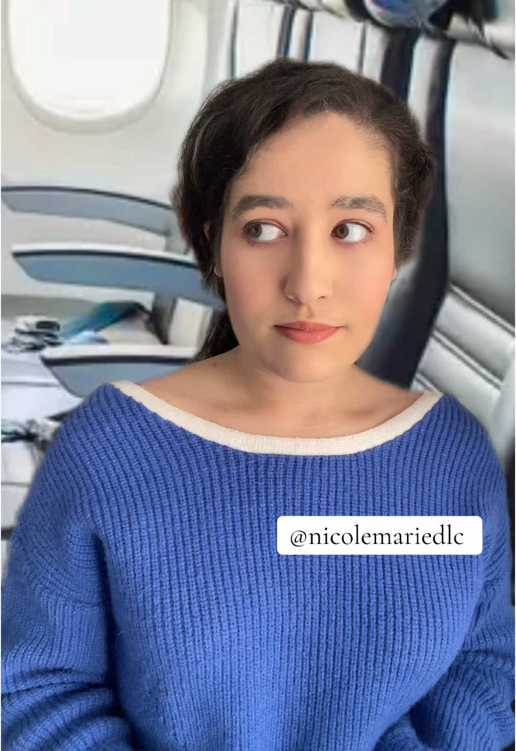 What are you doing looking through my carry on? 🧍‍♀️ #nicoledelacruz #nicolemariedlc #drama #pov #travel #airplane #airport #luxury #singer #losangeles #shopping #clothes 