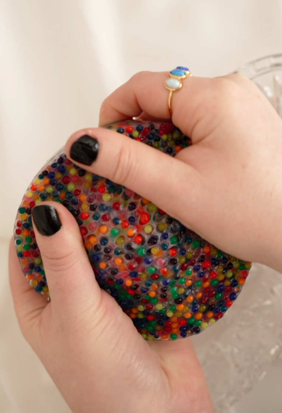 Water bead picky pad ASMR. #picking #popping #orbeez 