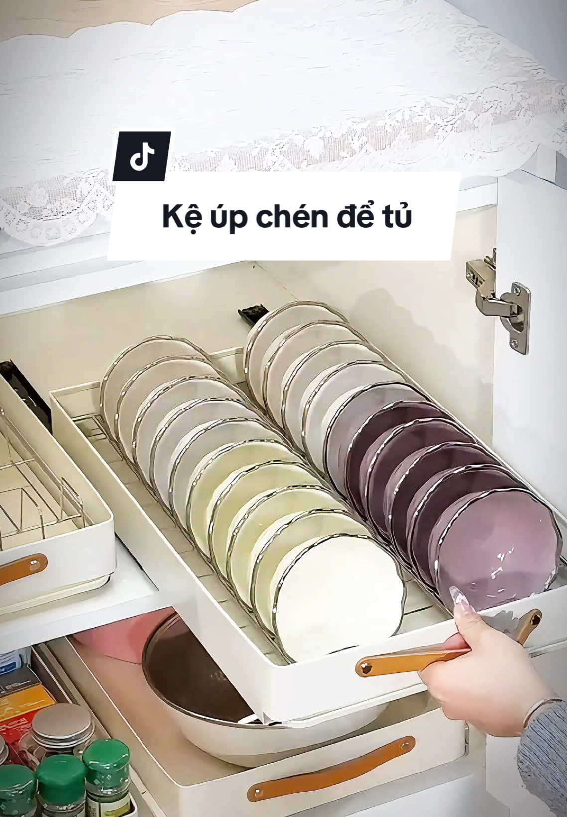 Kệ úp chén để tủ,nhỏ gọn tiện lợi #xuhuong #keupchendia #keupchen #giadung #giadungtienich847 