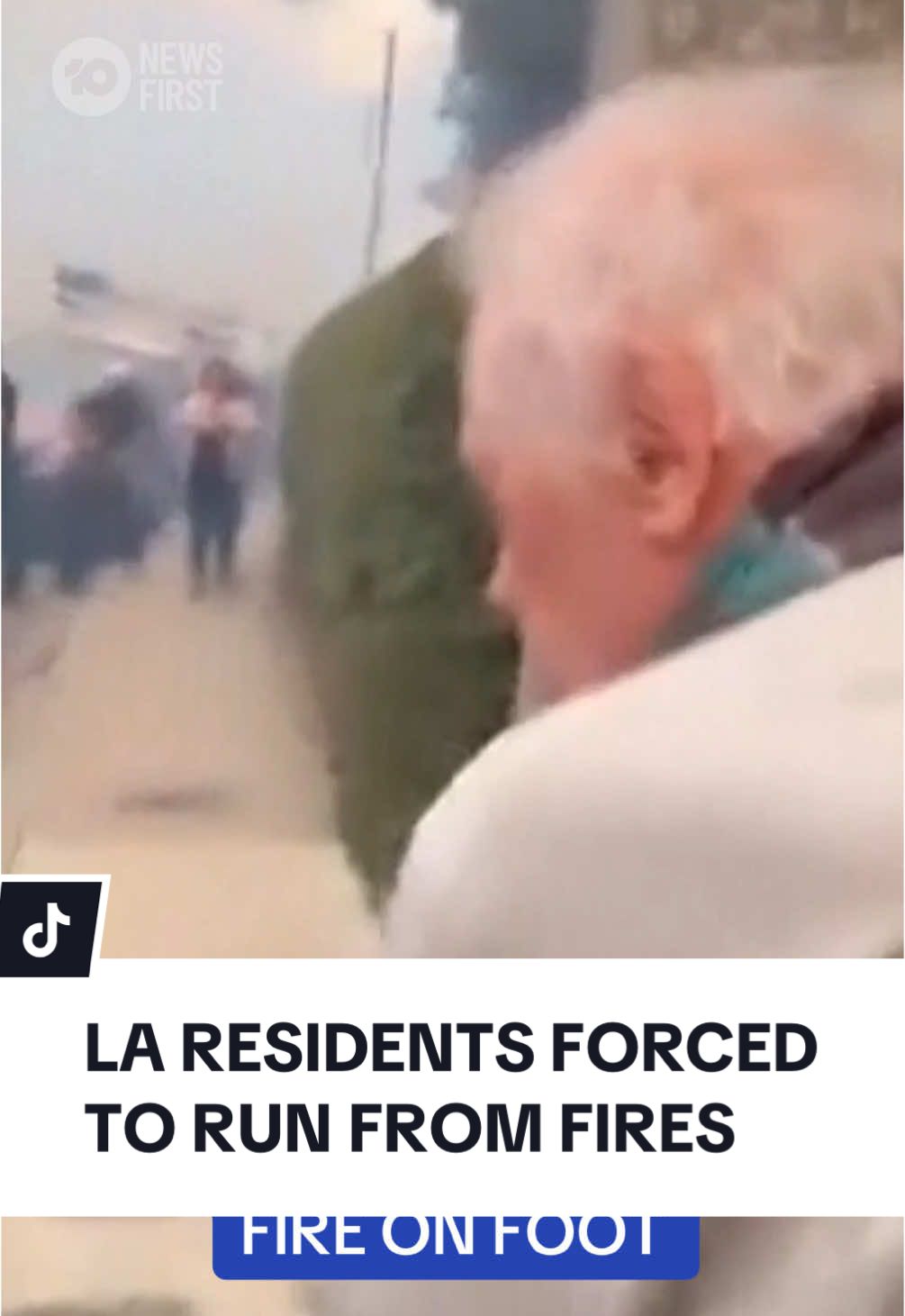 Tens of thousands of LA residents have been ordered to evacuate as wildfires continue to spread through the city. The volume of people leaving has caused major traffic jams, forcing some people to flee on foot. Aaron Sampson and his 83-year-old father-in-law were among those who had to abandon their cars and walk to safety. So far, at least five people have died, and over 10,000 buildings have been destroyed.