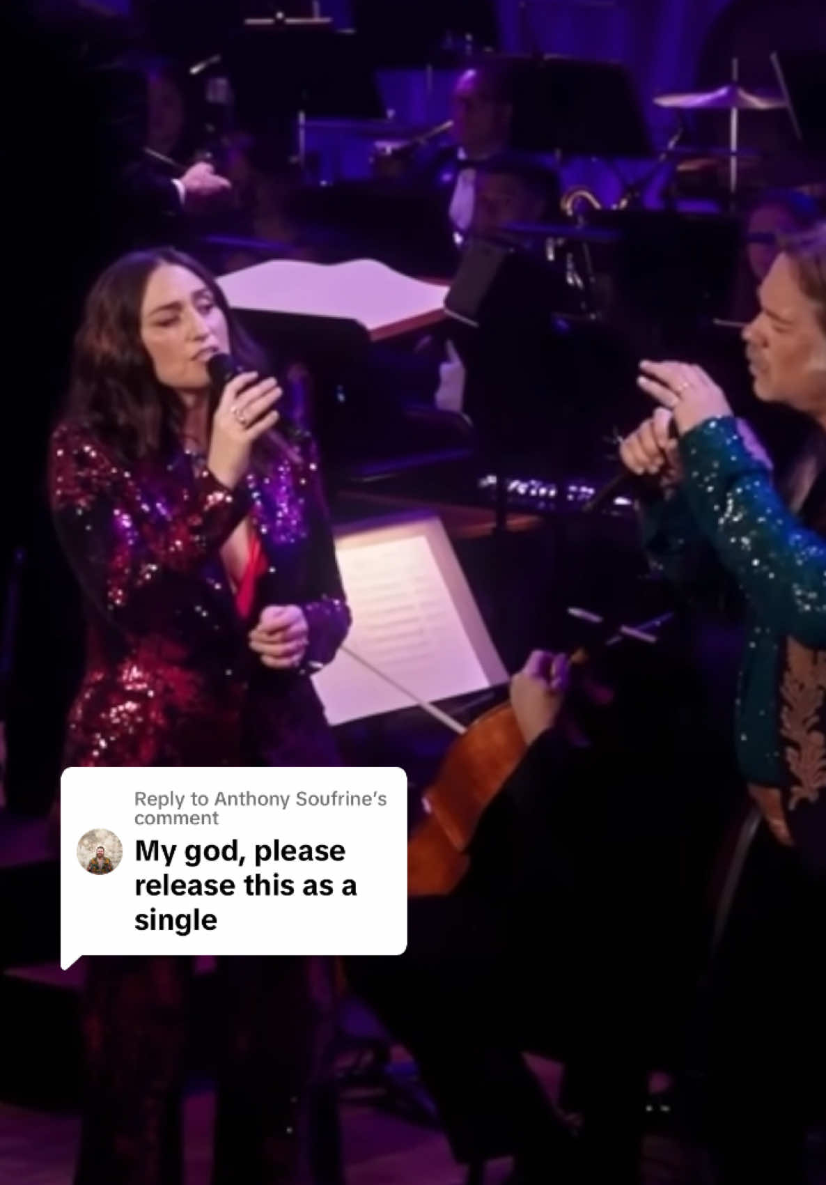 Replying to @Anthony Soufrine  Thanks for all the love on my duet with @thesarabareilles on her song “She Used To Be Mine” as part of the Next at the Kennedy Center. #sheusedtobemine #duet #rufuswainwright 