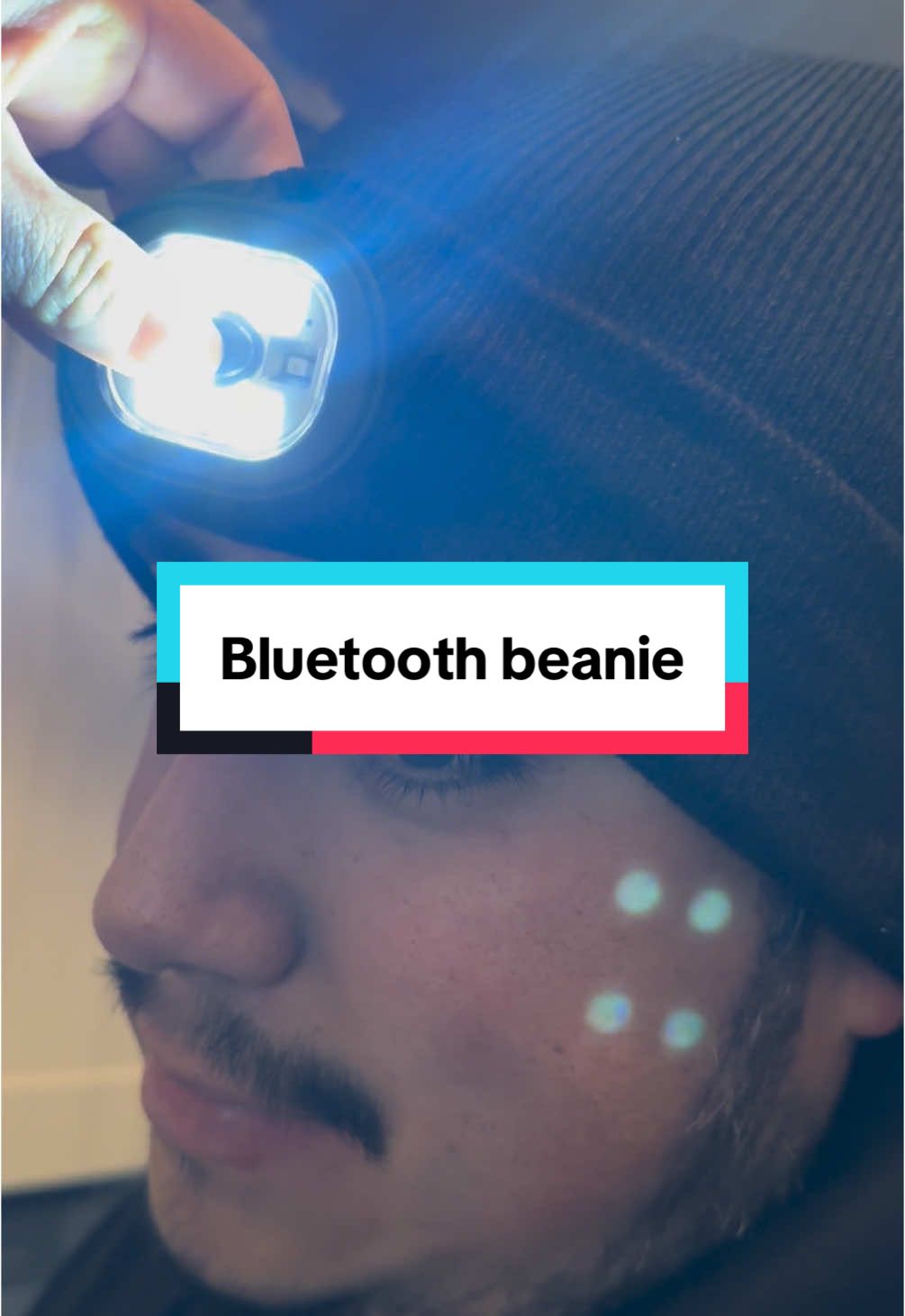 He was bragging about it to his friend before I started recording 😂 #beanie #bluetoothbeanie #beaniewithledlights #beaniewithspeakers #beanie #coldweather #TikTokShopJumpstart #TikTokShopLoveAtFirstFind 