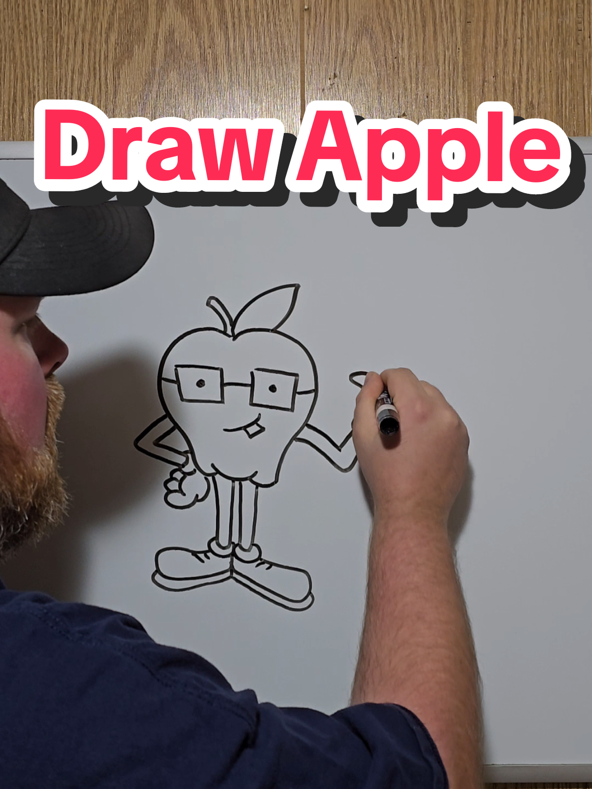 how to draw an apple