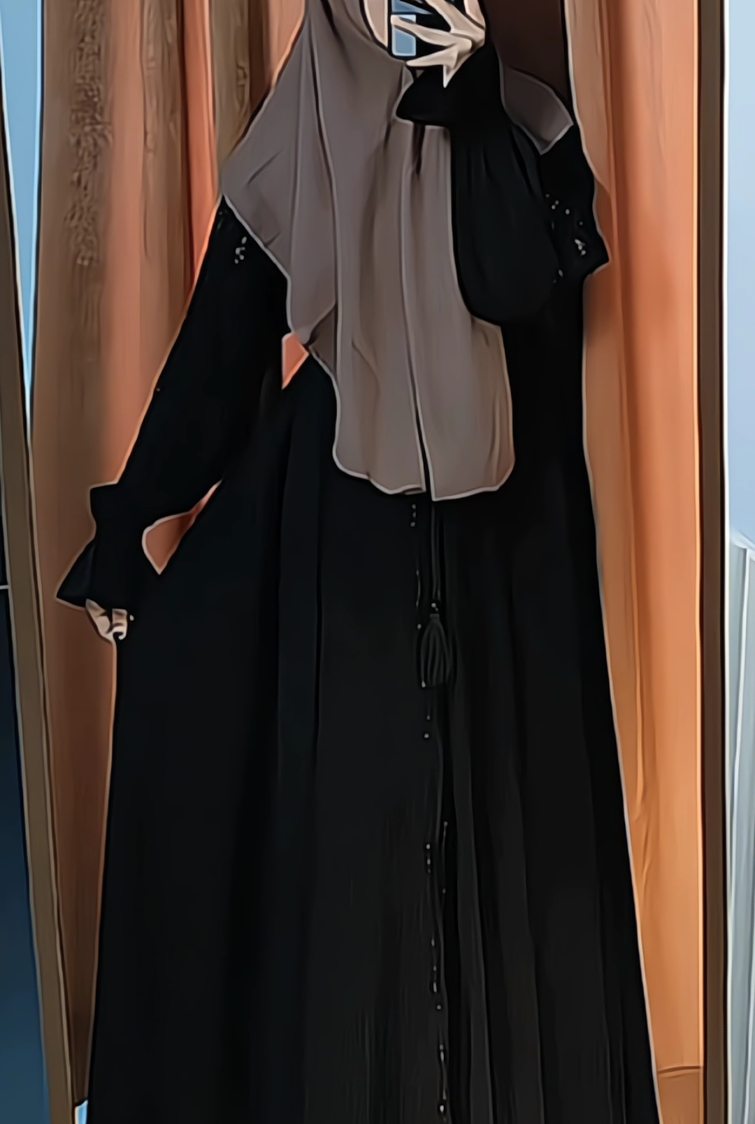 masyaAllah🖤✨  #abaya #abayastyle #foryou #fyp 