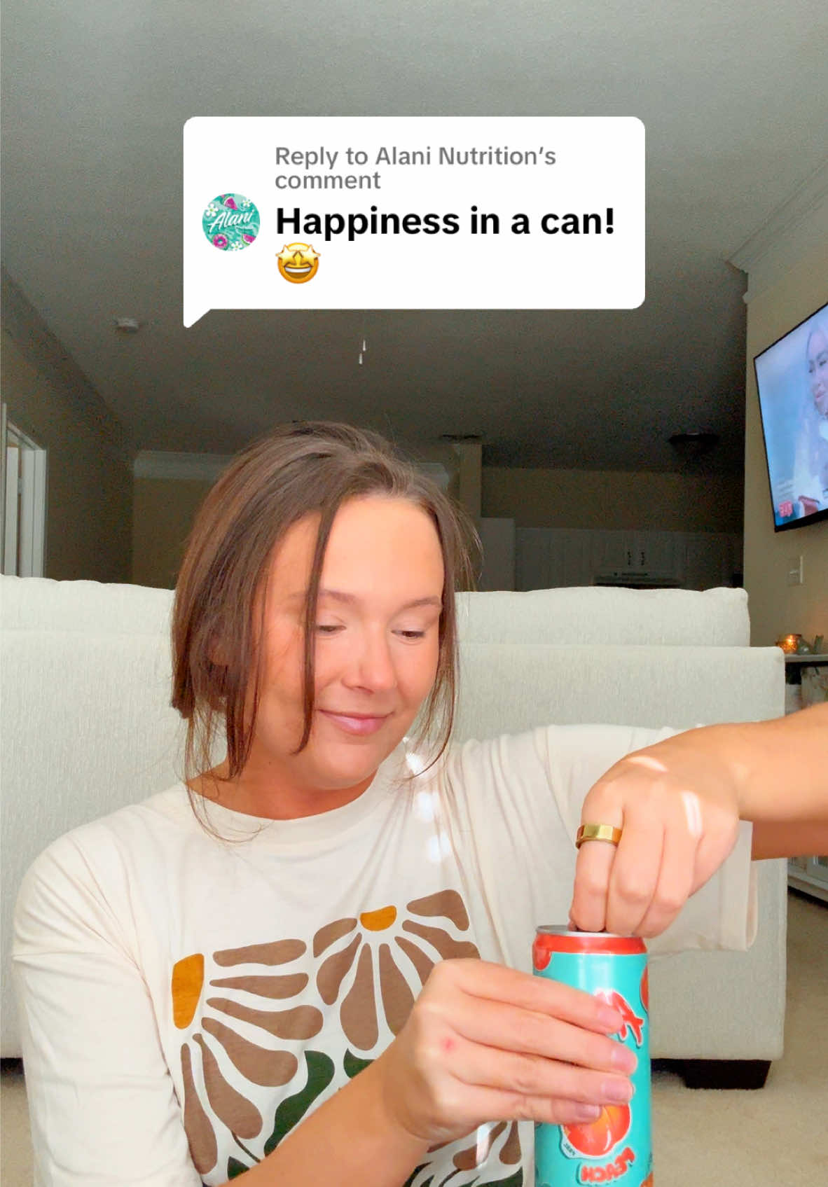 Replying to @Alani Nutrition taking this as a sign to add another twelve pack to the cart! 🤭🩷 what flavor do i try next? #alani #alaninutrition #yum #drink #peach #energy #energydrink #brandlove #happiness #can @Alani Nutrition 