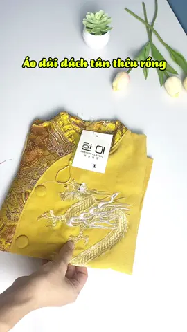 Áo dài thêu rồng cho bé trai #mebebon23 #tet2025 #samtetbaovui #aodaicachtanchobe 
