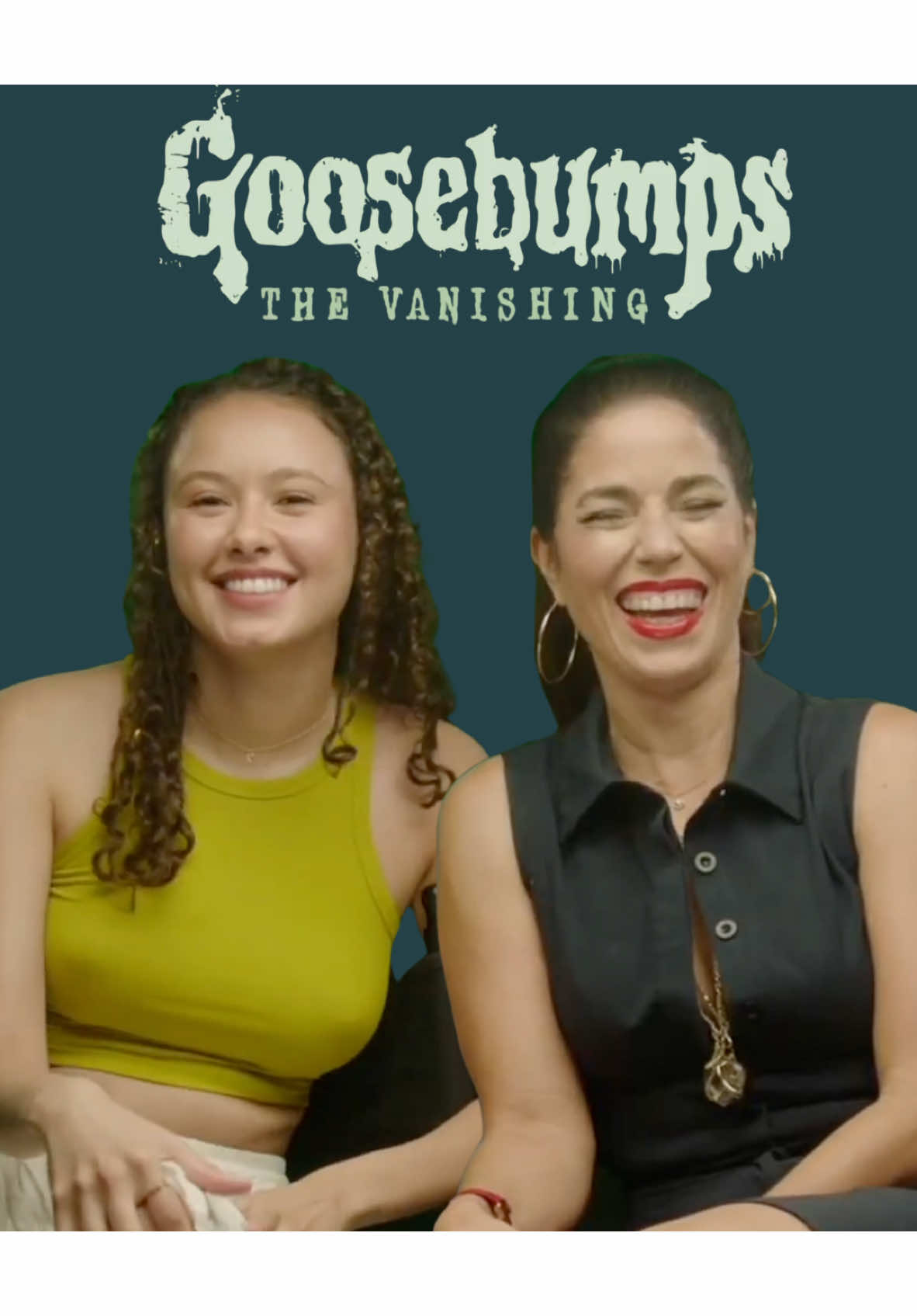 Representation, resilience, and...ghosts?! 👻  We caught up with Ana Ortiz and Francesca Noel to dive into their powerful roles in Goosebumps: The Vanishing! From fierce mother-daughter bonds to breaking barriers in horror, they’re redefining what it means to be seen on screen. Plus, Ana spills on her real-life haunted house! 🕯️👀 Get ready for scares and stories when Goosebumps: The Vanishing premieres January 10 on Disney+ and Hulu! 🖤  #GoosebumpsSeries #AnaOrtiz #FrancescaNoel #disneyplus #QueerStories