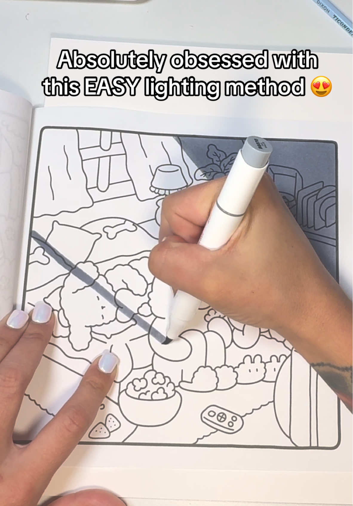 It’s so much easier because LESS MARKERS are used, you just use the same color for both sides!! 🙌🏼👏🏼  #coloring #color #fyp #adultcoloring #colortok #cocowyo #ohuhu #howtocolor #foryourpage #viral #foryou #foryoupage #fypシ #fypシ゚viral #kendallsmith904 