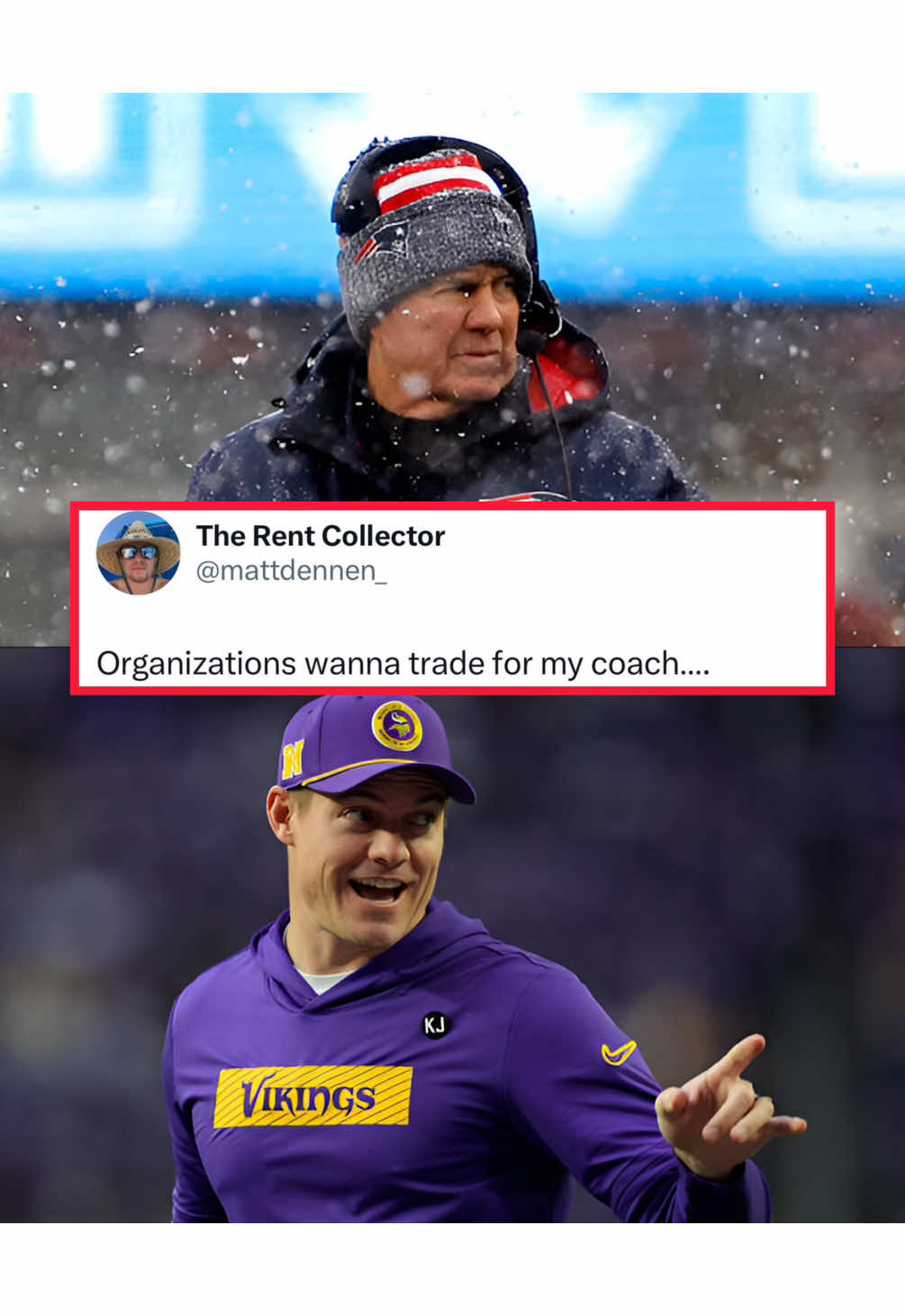 What do you think about trading for coaches? #football #nfl #coaches #vikings #bills #patriots 