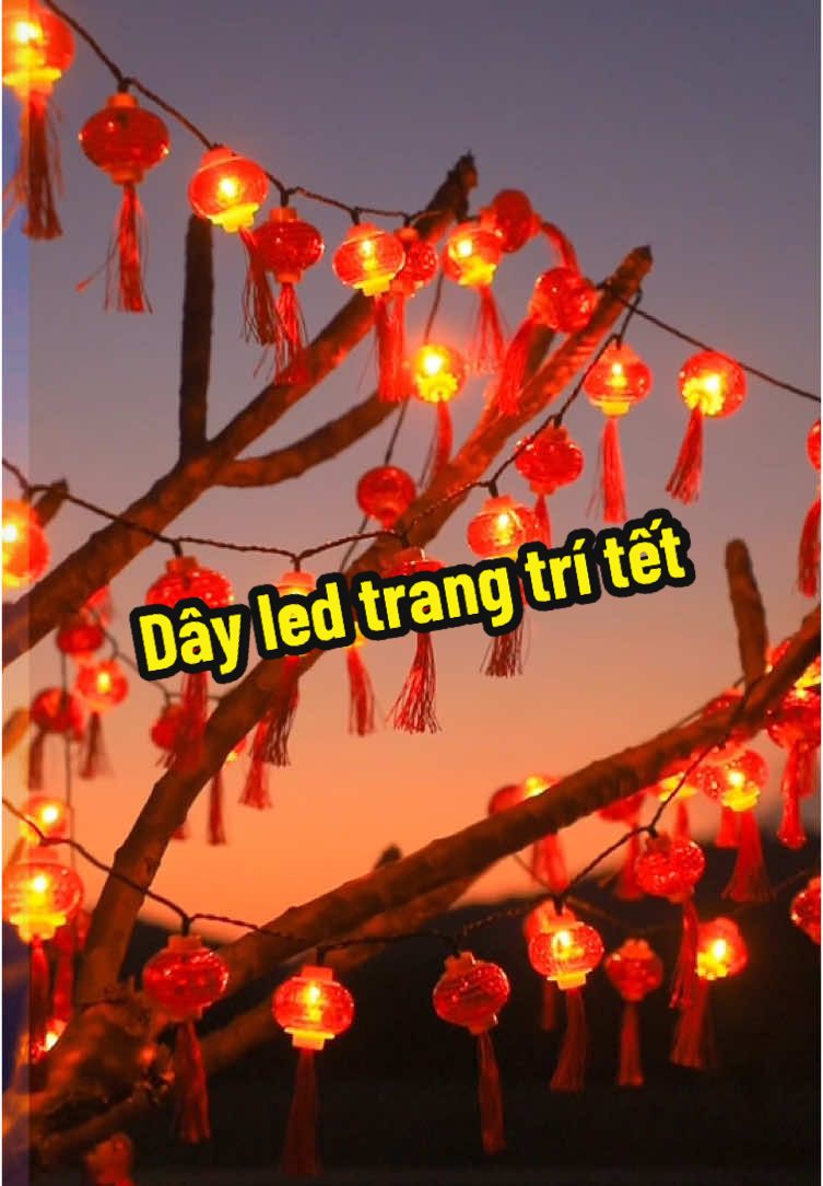 Dây đèn led lồng đèn đỏ tết này #review #daydenledtrangtri #trangtritet #dotet2025 #ngocreview 