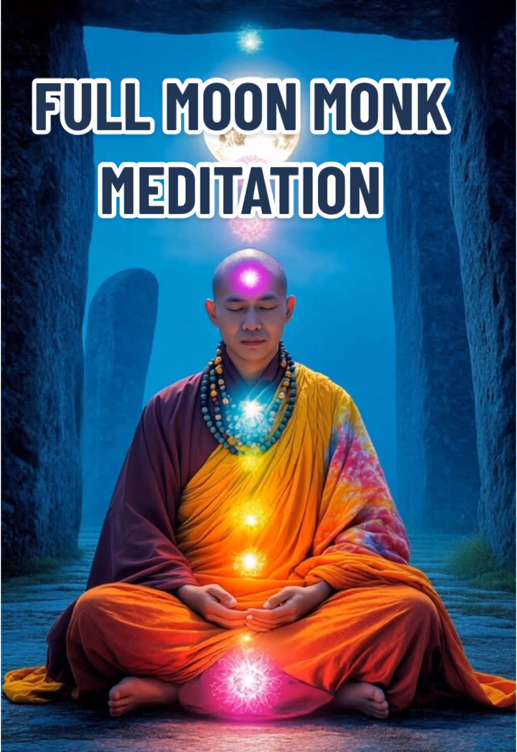 Full Moon Monk Meditation Visuals: DJR Music: Meditative Mind 