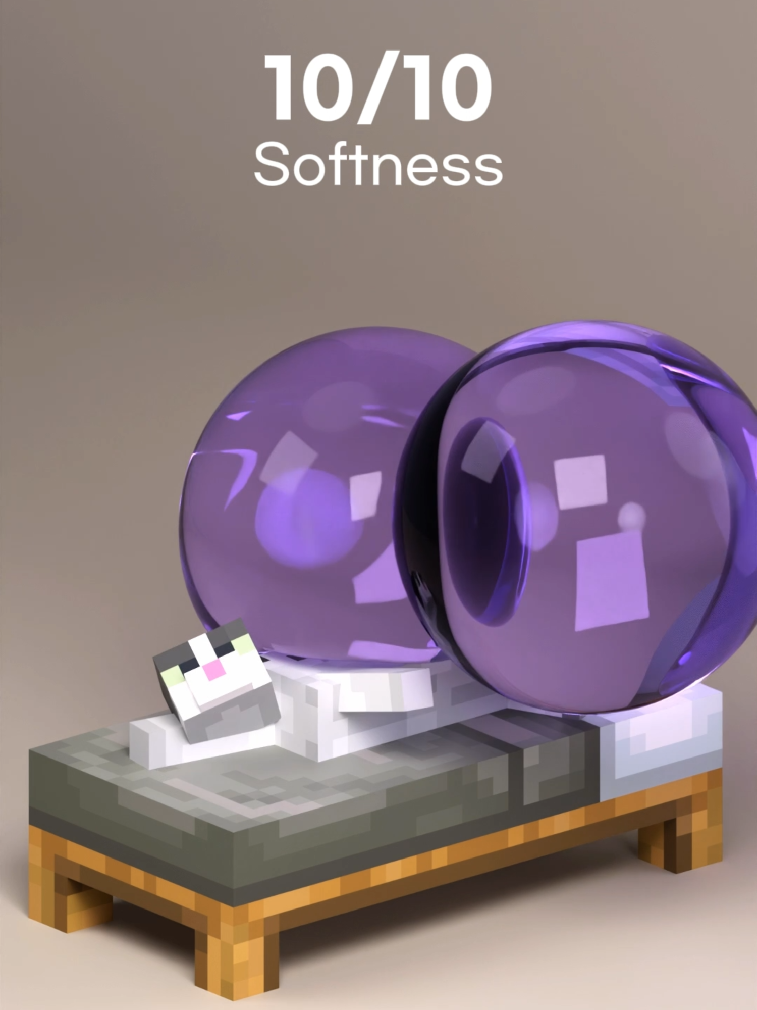 Jellie Cat VS Jelly Simulation 🐱 #Minecraft #Satisfying #Blender #3D #Simulation #asmr