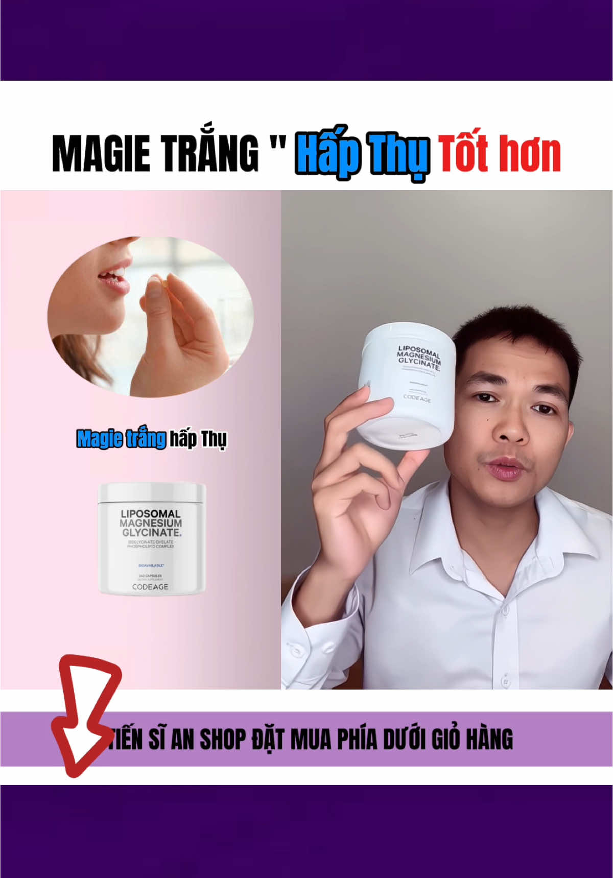 Magie trắng hấp thụ ổn hơn #tiensianshop #bacsi #suckhoe 