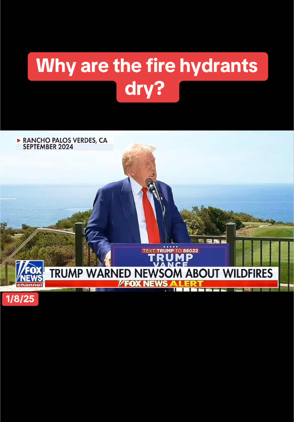 Why are the fire hydrants  dry? #california #fire #socal #usa_tiktok #fypシ゚viral #fyp #losangeles #GavinNewsom #america #firefighter #usa #🇺🇸 #firehydrant  