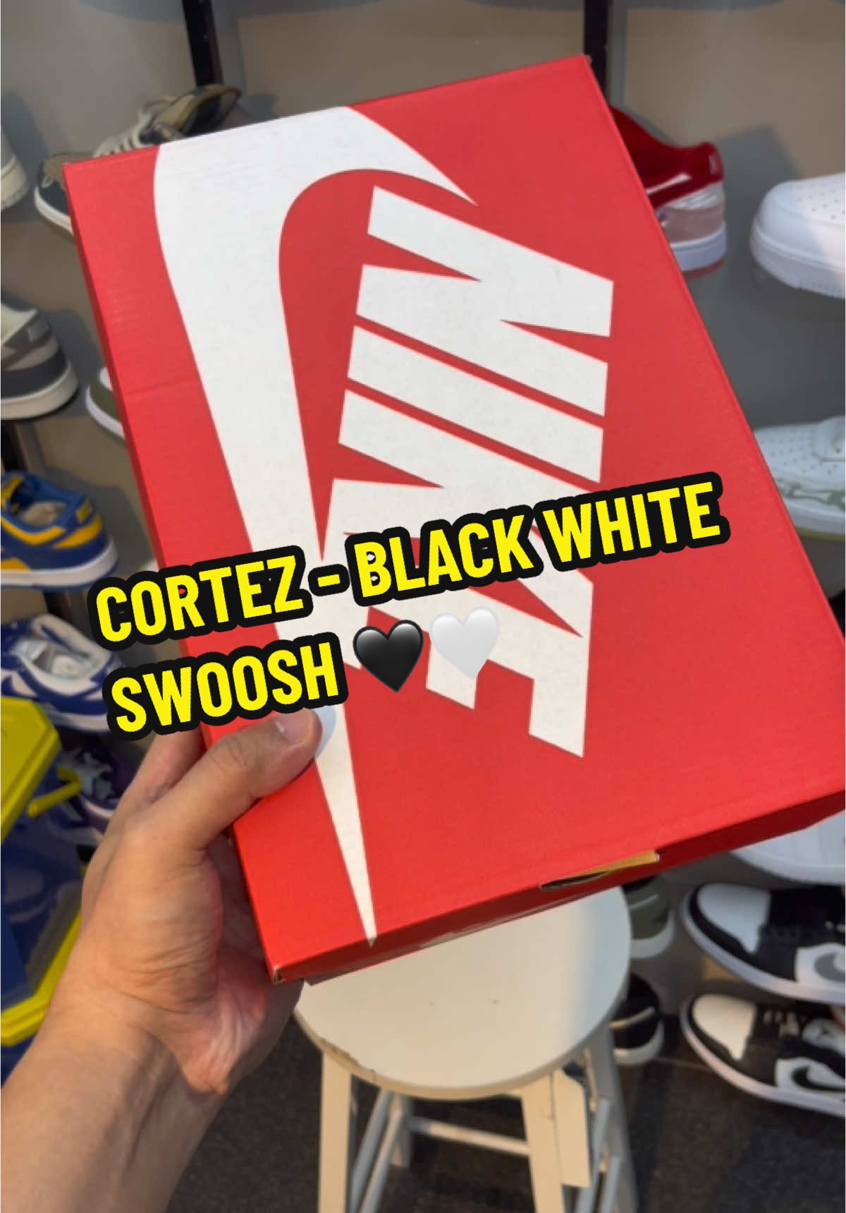 CORTEZ - BLACK WHITE SWOOSH  FB PAGE: Pick Up Store LINK ON BIO FOR SHOPEE🚨🚨 #nikecortez #fyp #fypシ #fypppppppppppppppppppppppppppppppppppp 