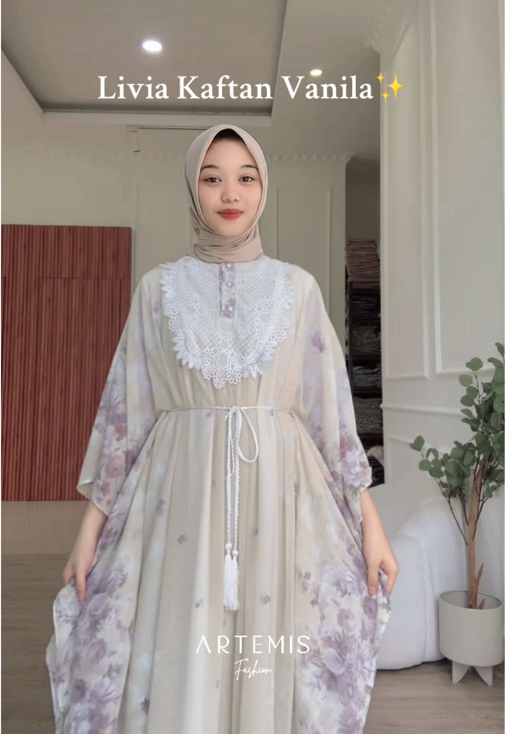 Livia Kaftan Vanila✨ Join live sekarang juga🛒💕 #gamiscantik #gamiskekinian #gamiskondangan #gamislebaran #lebaran2025 