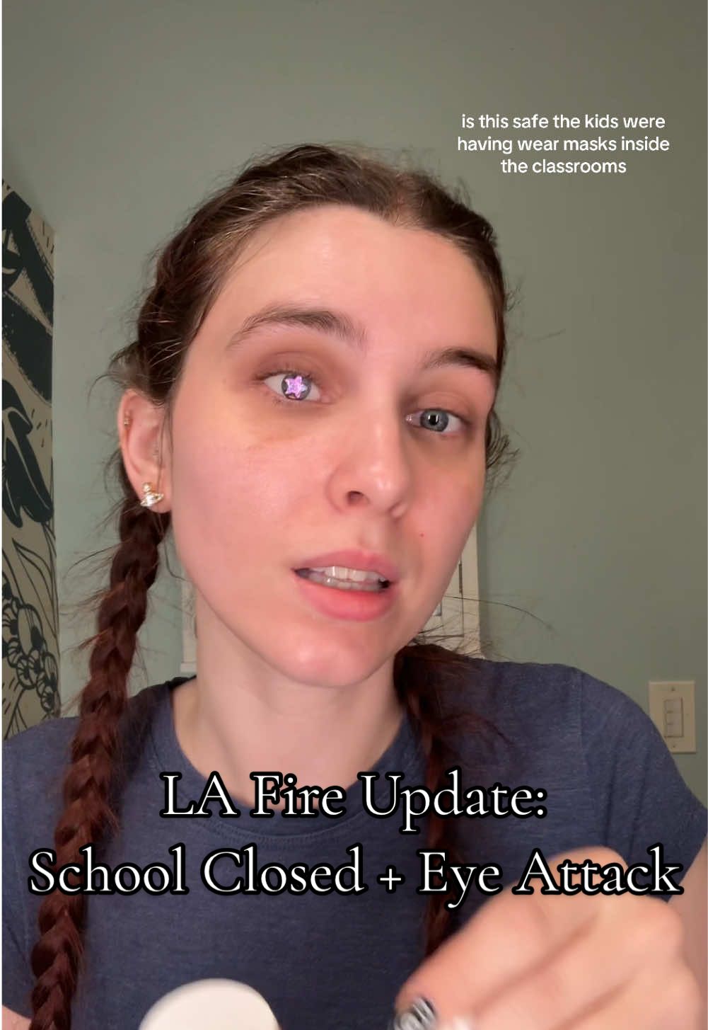 I am safe, but seeing an opthomologist in a day or two just to double check my eye. My heart breaks for people who lost their homes and businesses. Please stay safe. #losangeles #update #skincare #grwm 