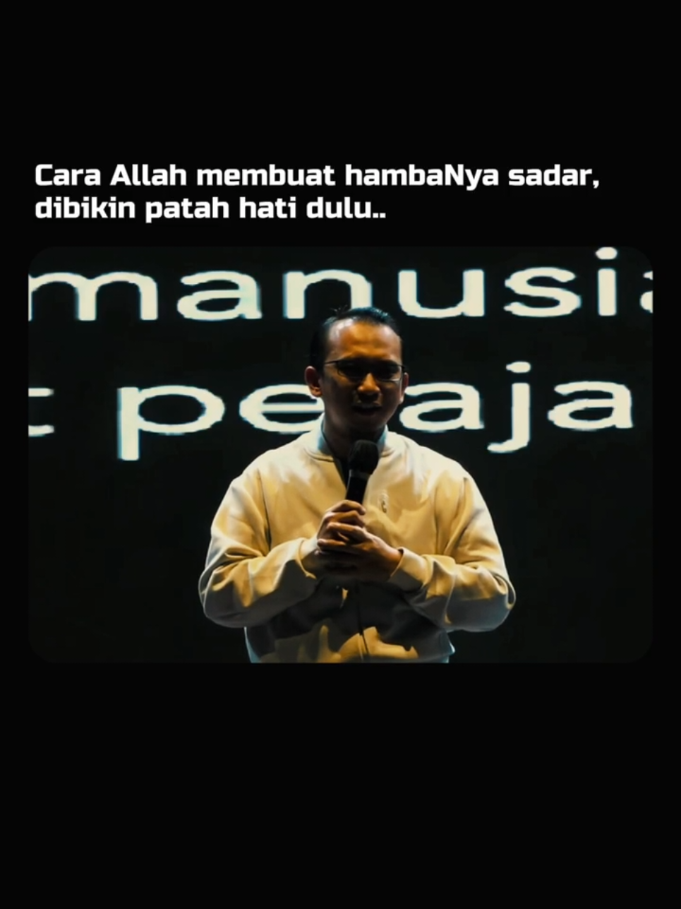 Hidup tu ndak selalu mulus.. Kadang di ateh, adakalanya di bawah. Tapi, pas di bawah tu lah, Allah malah paling dekat jo kito Ayolah.. pulihkan hati dan carilah kebahagiaan nan hakiki di Seminar Reconnect : Memulihkan Jiwa, Bahagia Paripurna 📍 Khusus untuak urang awak di Padang! Coba tinggakan komen, momen apo nan mamba kito makin dekat jo Allah?  klik link di Bio 