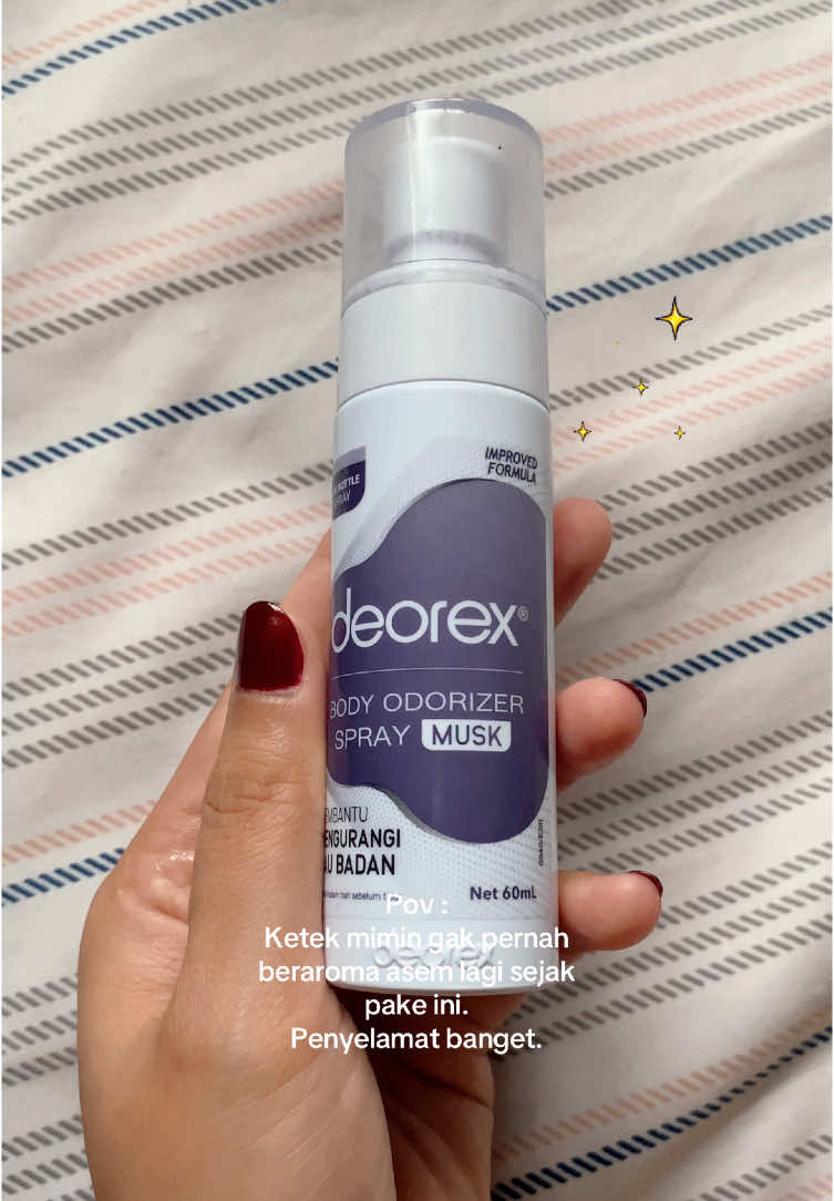 Ketek asem ketek bau menjauhlah 🤏🏻 #deorex #deorexbodyodorizer #deodorant #deodorantspray #deodorantviral #belanjaditiktok 