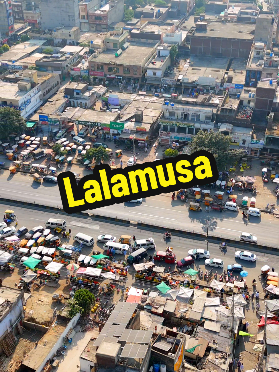 Lalamusa G T Road Drone View #mydesidrone @Pardesi Dekh Lo @Wela Gujjar 