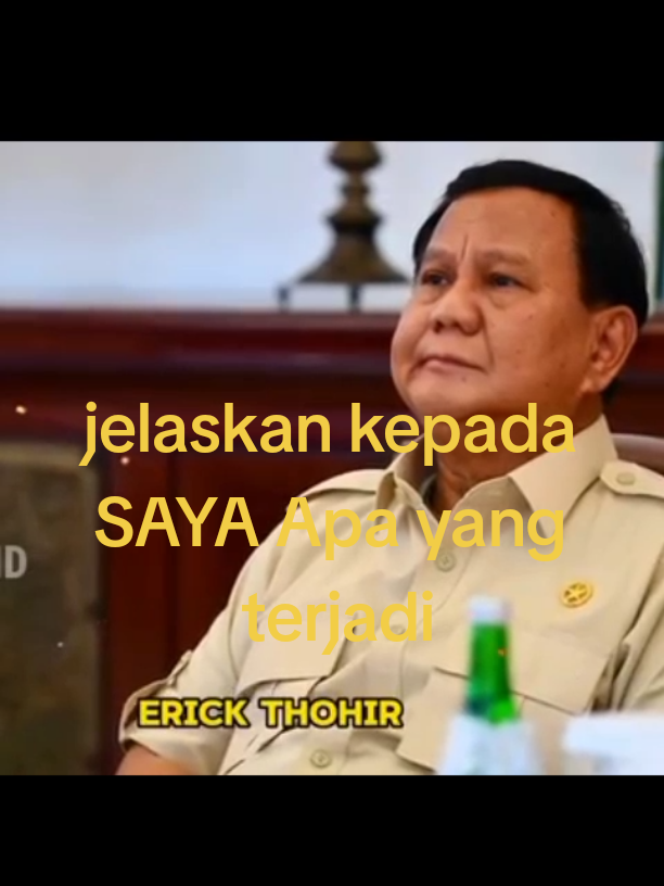 PSSI kian memanas Prabowo marah DPR marah begitu kira kira kepada Erik Tohir #pssimemanas #fyp 