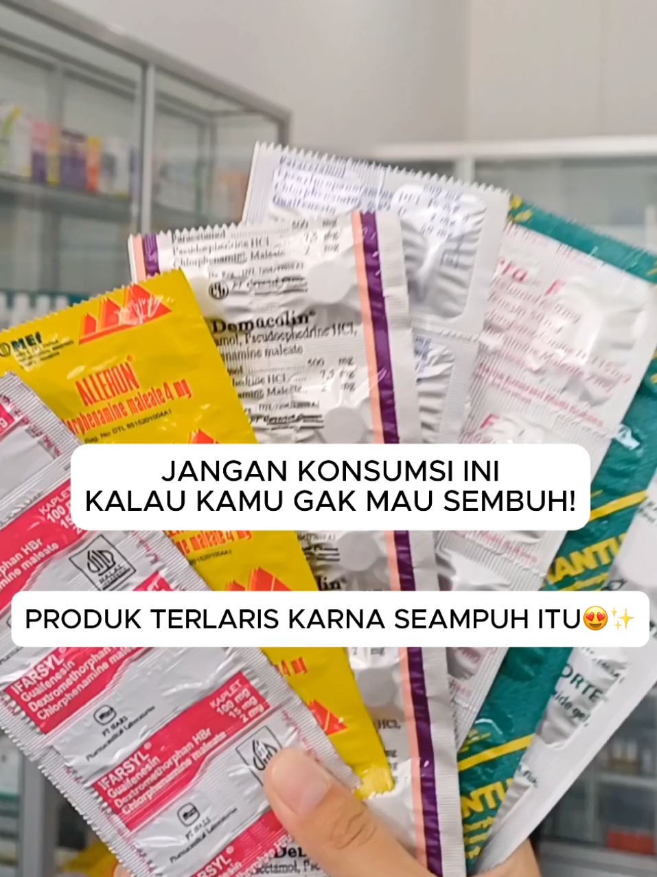 Si paling laris dan sering di cari orang di apotek!!!😍🫶 #obatampuh #batukpilek #batukberdahak #batukkering #gatalgatal #tenggorokangatal #demam #rekomendasiobat #fyppppppppppppppppppppppp 